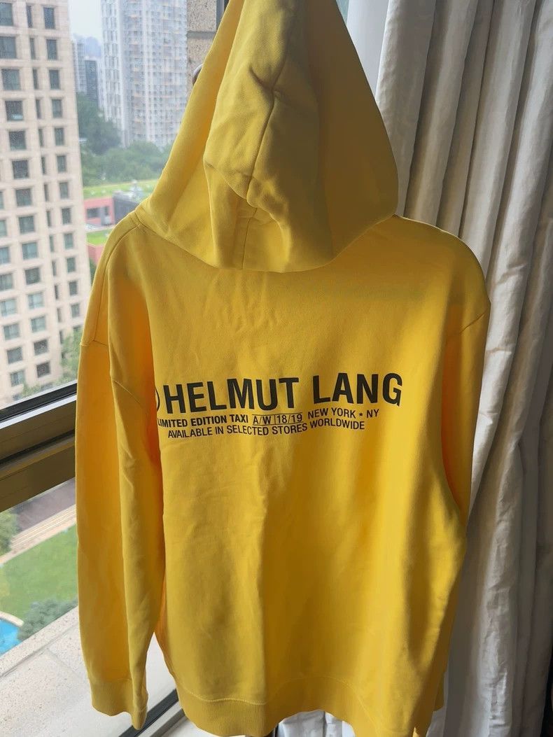 Helmut Lang HELMUT LANG Yellow hoodie Size XL / US 12-14 / IT 48-50 - 2 Thumbnail