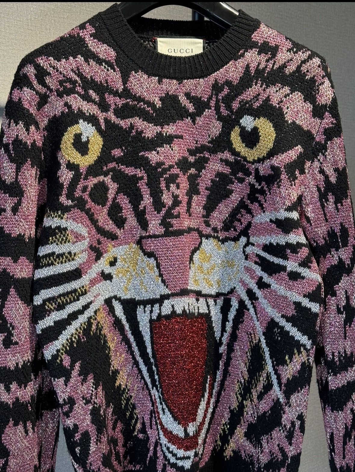 Gucci Gucci Lurex Wool Tiger Sweater Size XS / US 0-2 / IT 36-38 - 2 Thumbnail