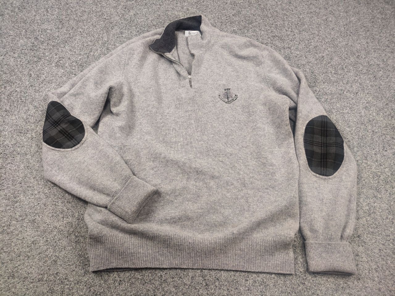 Johnstons Of Elgin Johnstons of elgin Design Pure Wool Gray zip Jumper Sweater Size US M / EU 48-50 / 2 - 6 Thumbnail