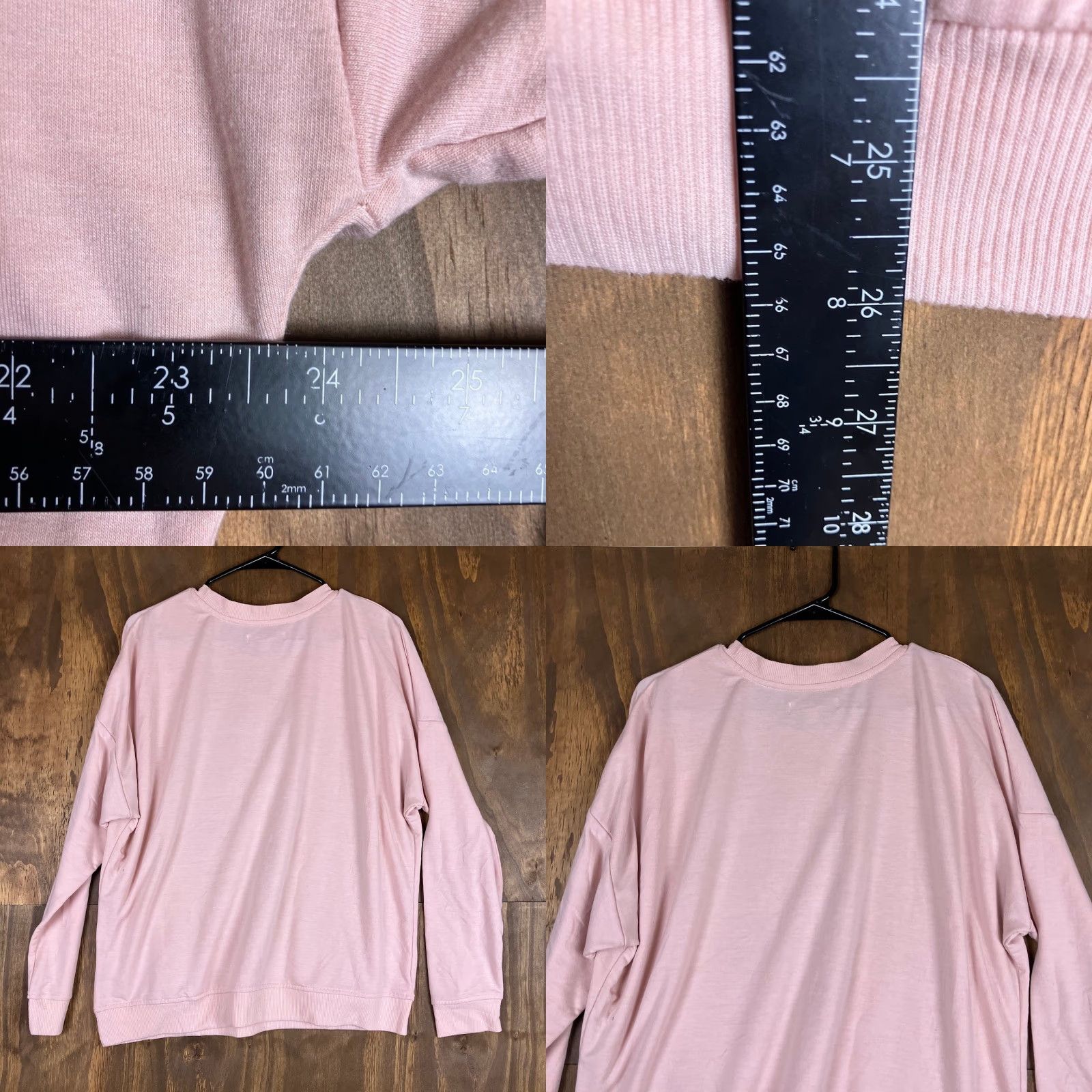 Vintage Rae Dunn Womens Shirt Soft Pink Mom Life Crew Neck Long Sleeve Stretch Large Size L / US 10 / IT 46 - 8 Thumbnail