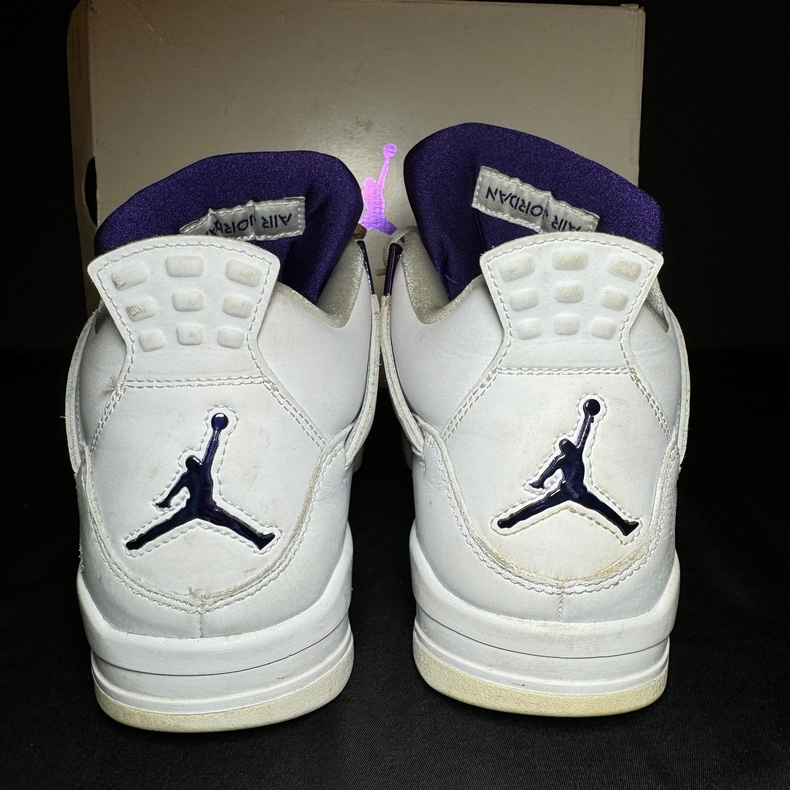 Jordan Brand × Nike Size 9 - Nike Air Jordan 4 Retro Purple Metallic Men's Shoes Size US 9 / EU 42 - 5 Thumbnail