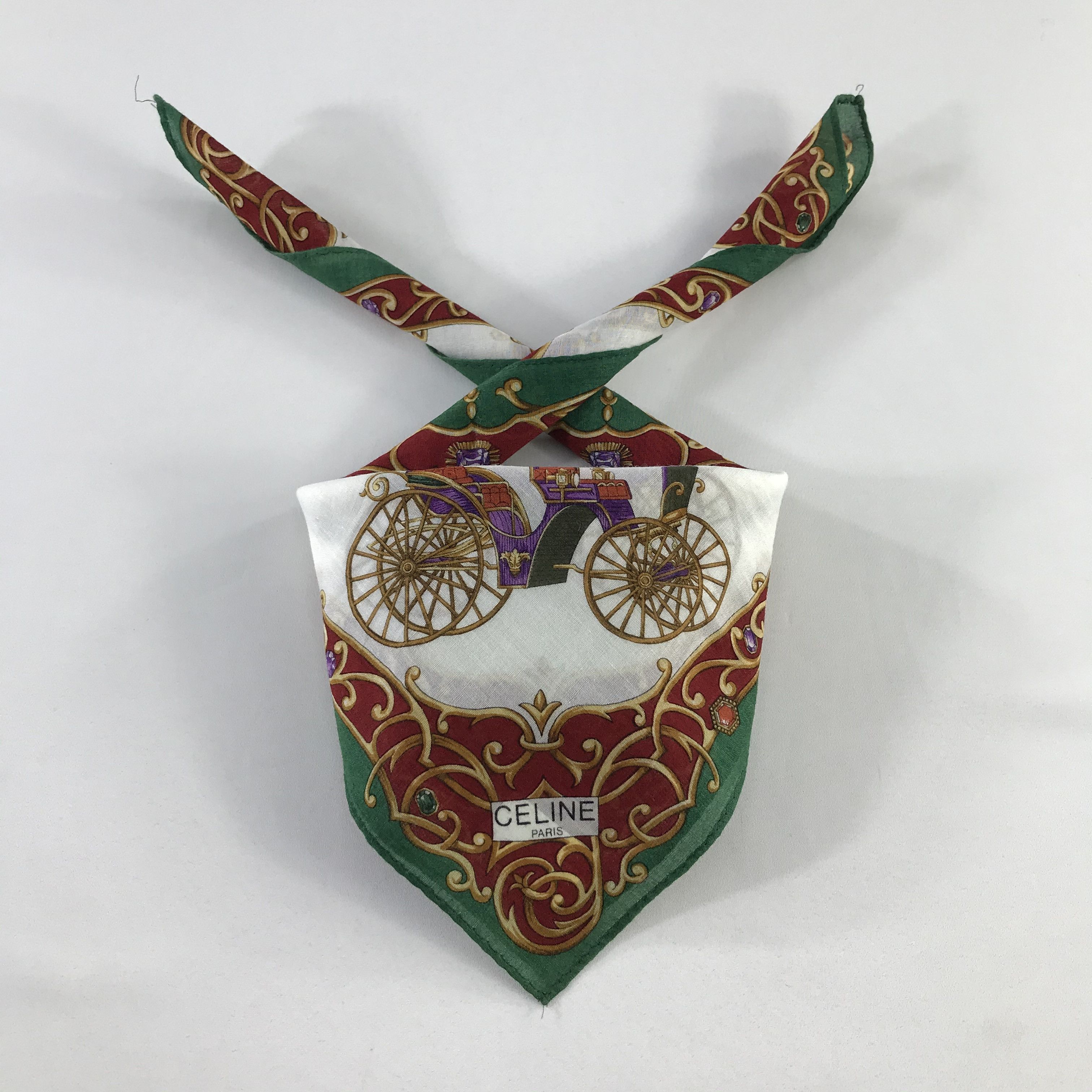 Celine × Vintage Celine Bandana / Handkerchief / Neckerchief - S939 Size ONE SIZE - 3 Thumbnail