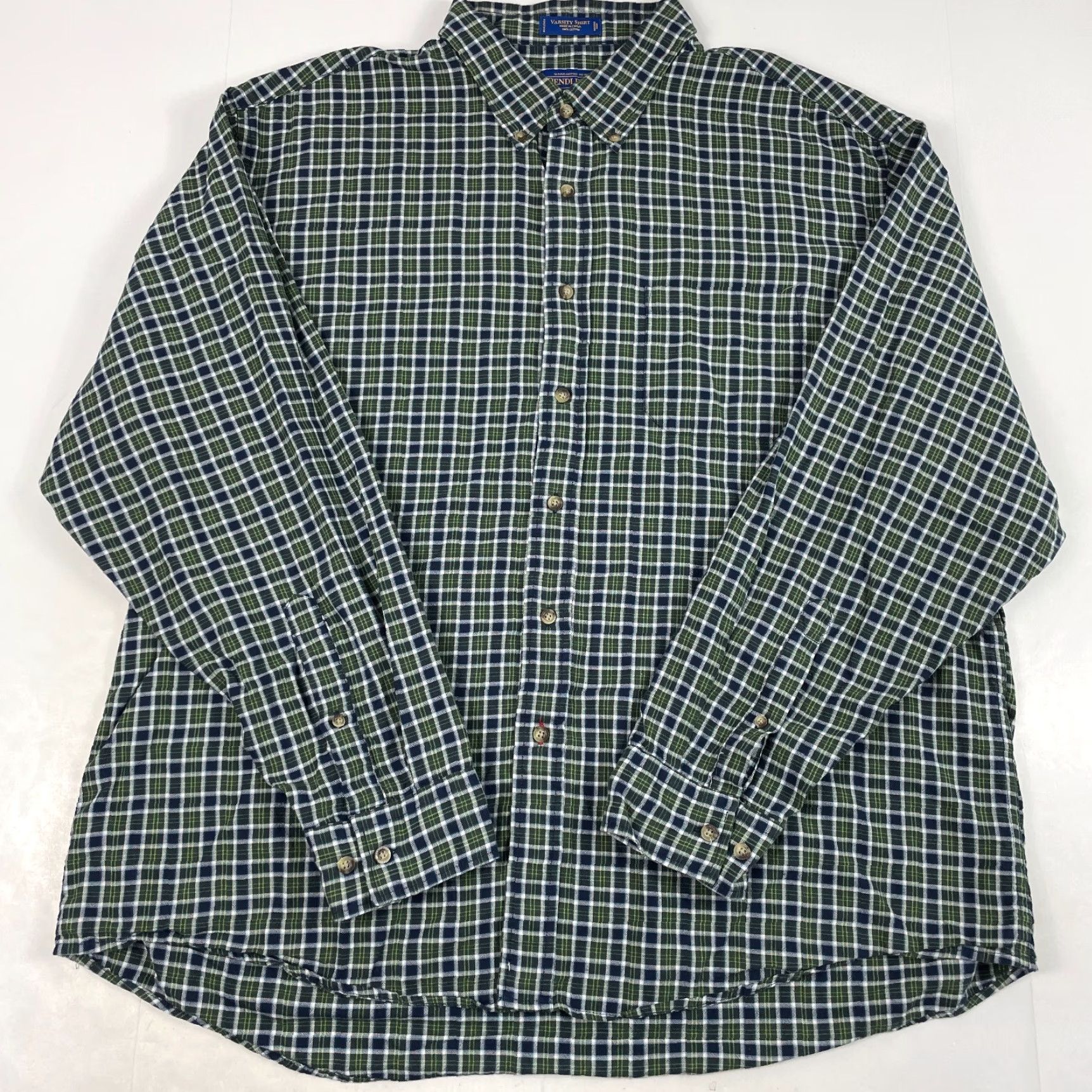 Pendleton Pendleton Shirt Men XL Green Blue Varsity Long Sleeve Button-Down Plaid Shirt Size US XL / EU 56 / 4 - 2 Thumbnail