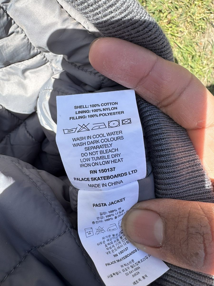 Palace Palace Pasta Jacket Gray (Size Large) Size US L / EU 52-54 / 3 - 19 Thumbnail
