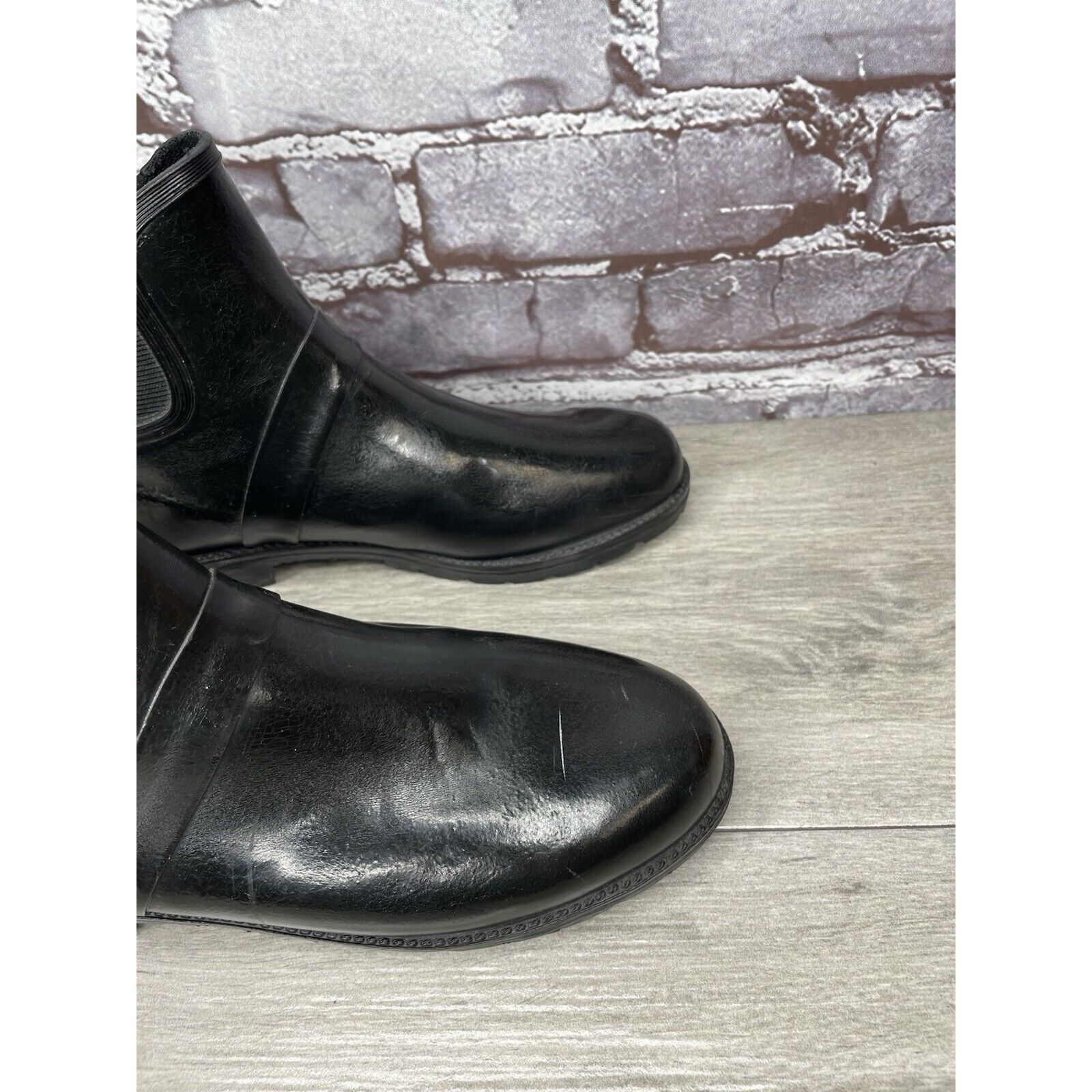 Cole Haan Cole Haan Sporting Black Rubber Pull On Chelsea Ankle Rain B Size US 6 / IT 36 - 8 Thumbnail