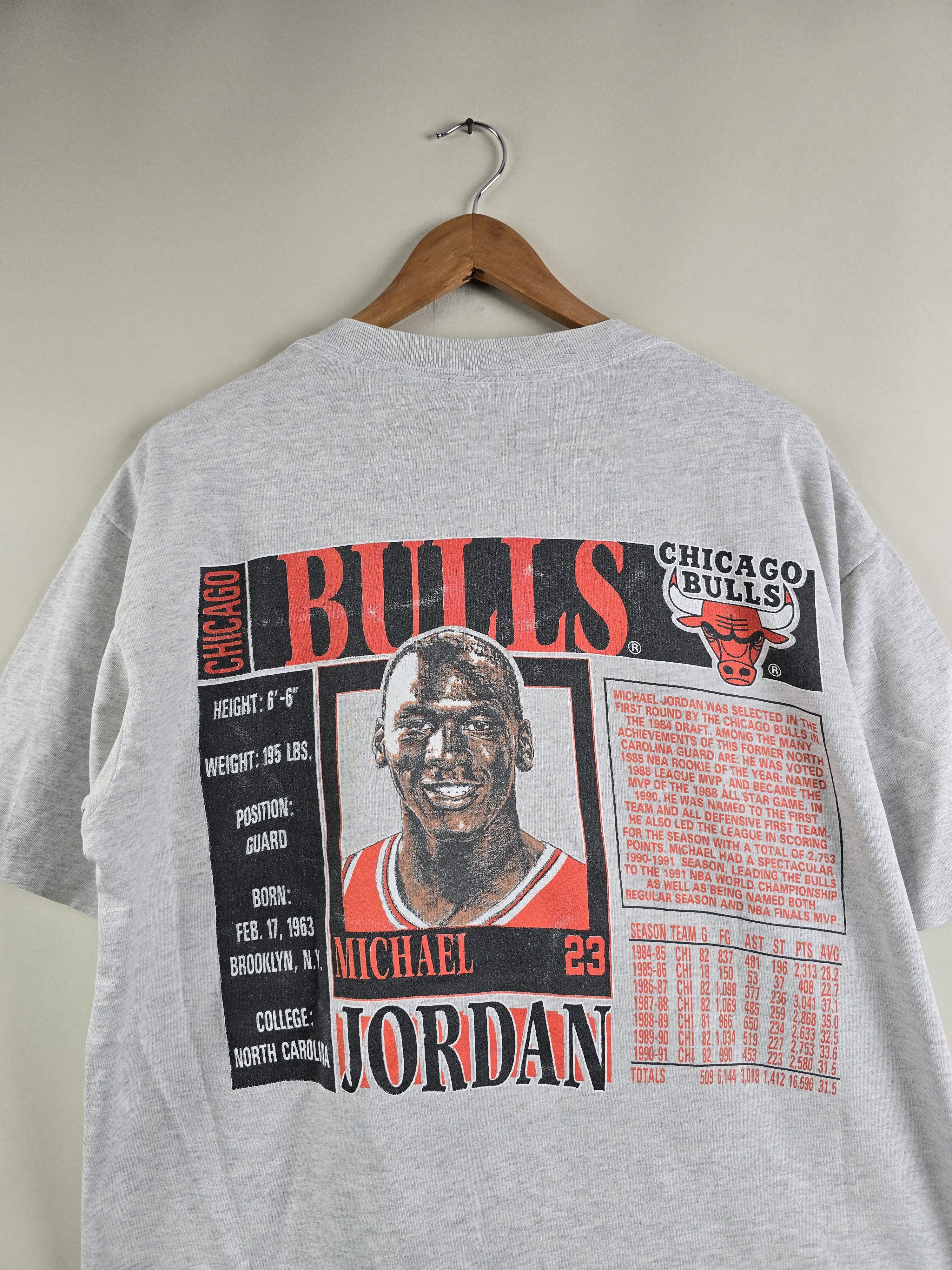 NBA × Vintage 90s Chicago Bulls Michael Jordan Nutmeg Mills XL 23" 29" Size US XL / EU 56 / 4 - 7 Thumbnail