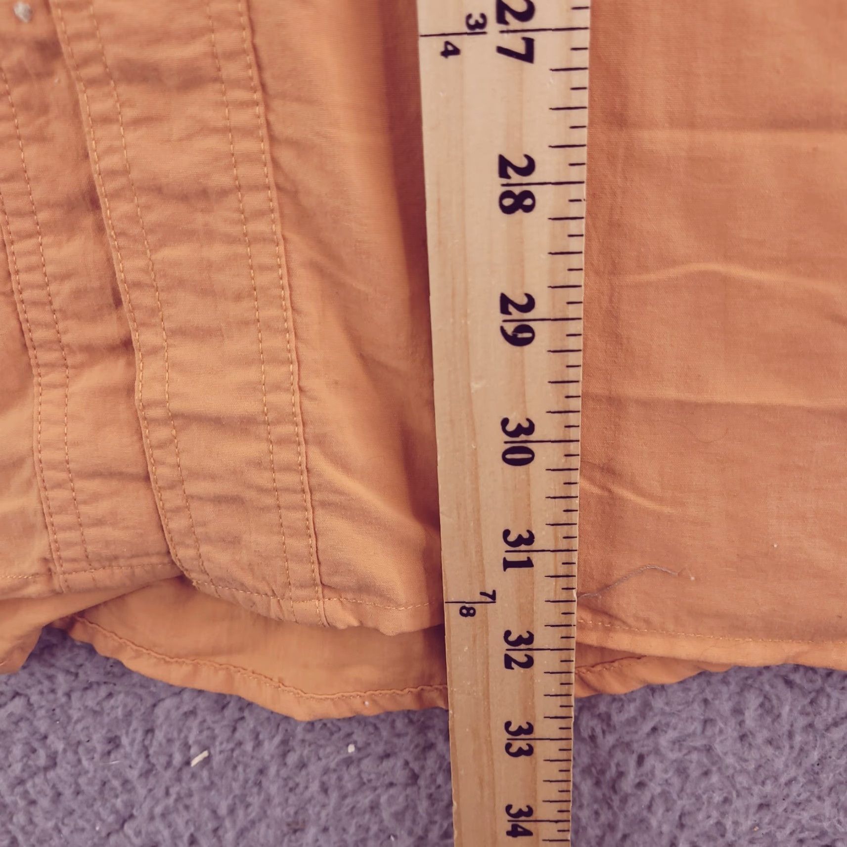 Vintage World Wide Sportsman Shirt Mens XL Orange Nylon Short Sleeve Button-Up Vintage: No Size US XL / EU 56 / 4 - 6 Thumbnail