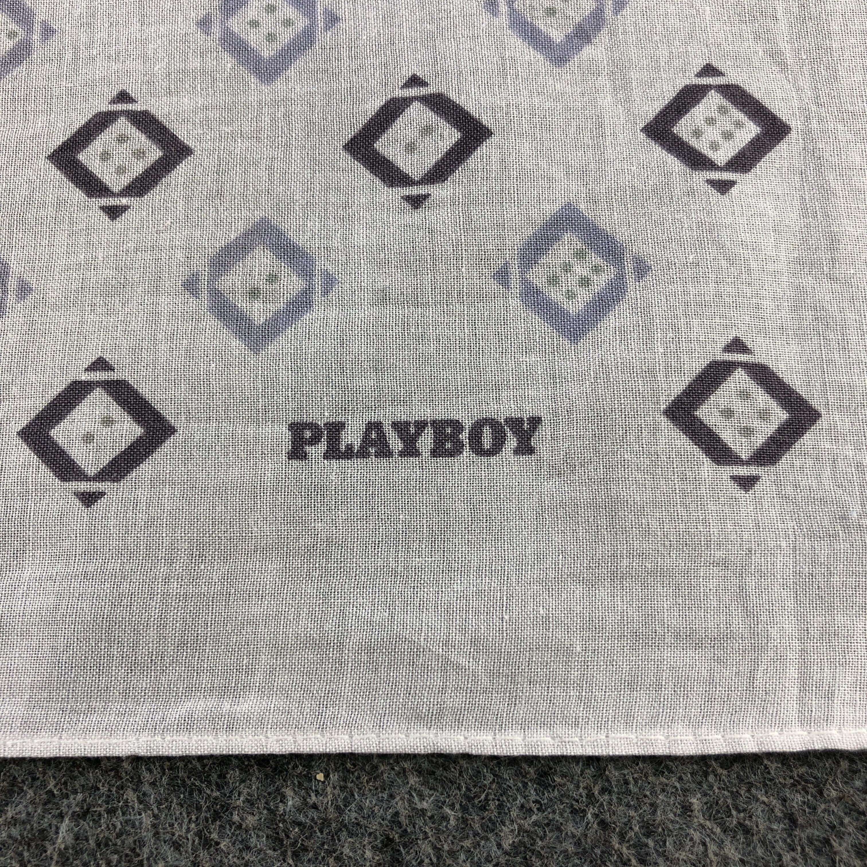 Playboy × Vintage Playboy Handkerchief Neckerchief Bandana H2366 Size ONE SIZE - 4 Thumbnail