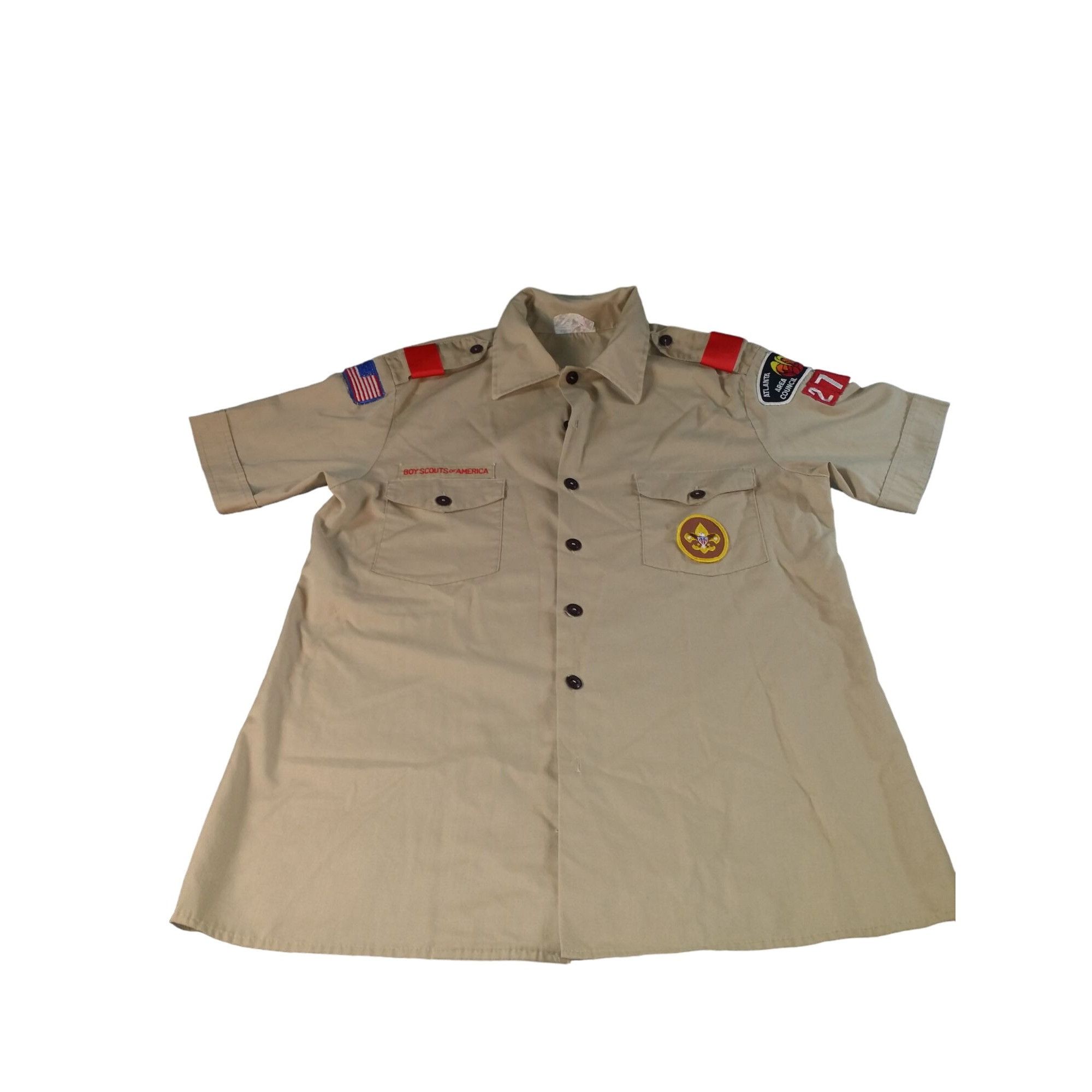 Vintage Vintage Boy Scouts Of America Button Up Shirt Men Sz M Brown Size US M / EU 48-50 / 2 - 1 Thumbnail