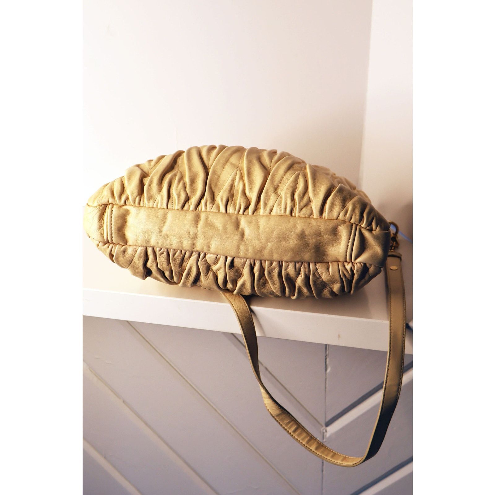 Miu Miu Vintage Miu Miu Nude Matelasse Leather 2 Way Bag Size ONE SIZE - 9 Thumbnail