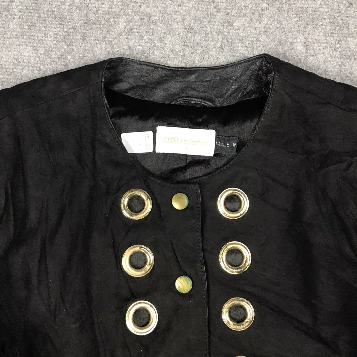 If Six Was Nine × Otto 💀OTTO LEATHER SNAP BUTTON CROPPED JACKET Size S / US 4 / IT 40 - 4 Thumbnail
