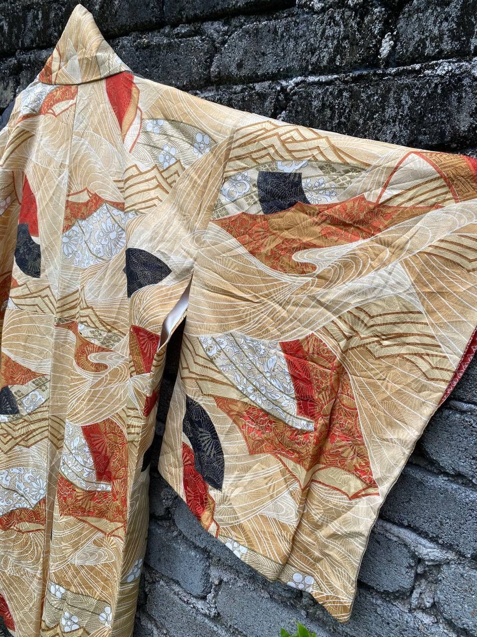 Other Vintage Karaori Silk Kimono Size L / US 10 / IT 46 - 5 Thumbnail