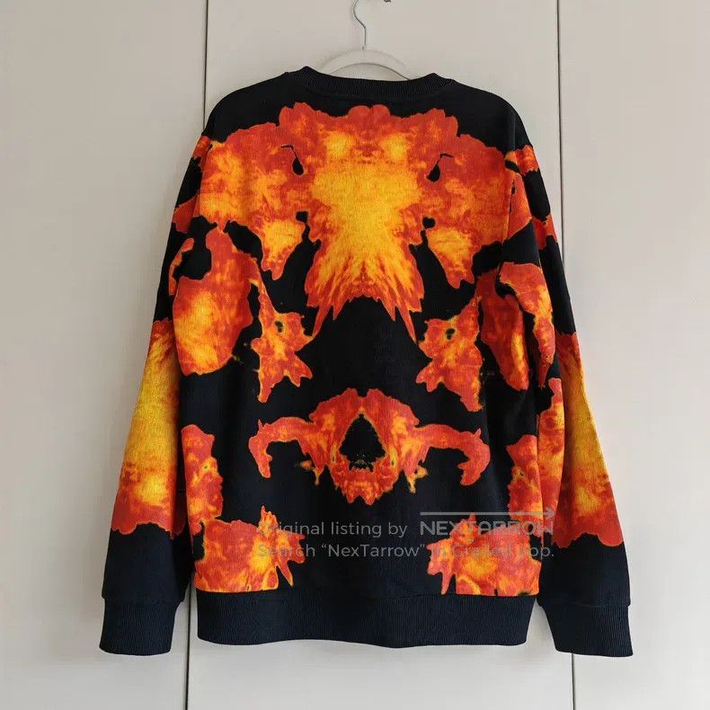 Givenchy Givenchy Men's Flame Hoodie - Full Flame Design - Essentia Size US S / EU 44-46 / 1 - 2 Thumbnail