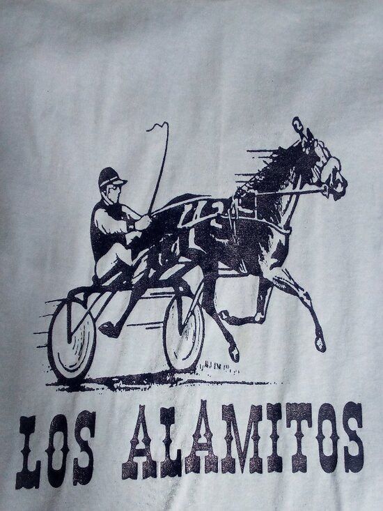 Hanes Vintage Los Alamitos Harness Horse Race Track T-Shirt Size US XL / EU 56 / 4 - 1 Thumbnail