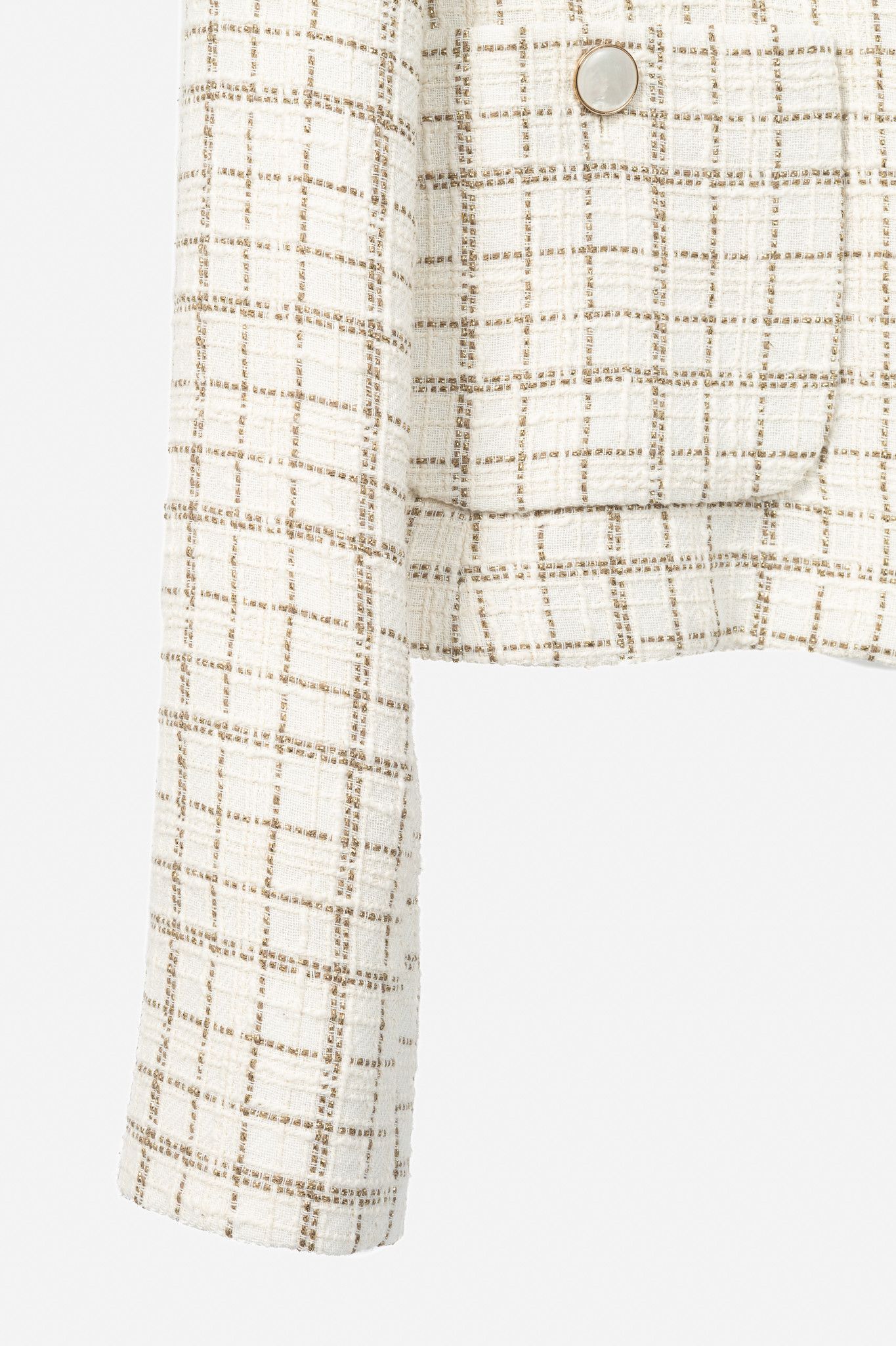 Veronica Beard Veronica Beard Andrea Lurex Metallic Plaid-Tweed Jacket Size S / US 4 / IT 40 - 6 Thumbnail