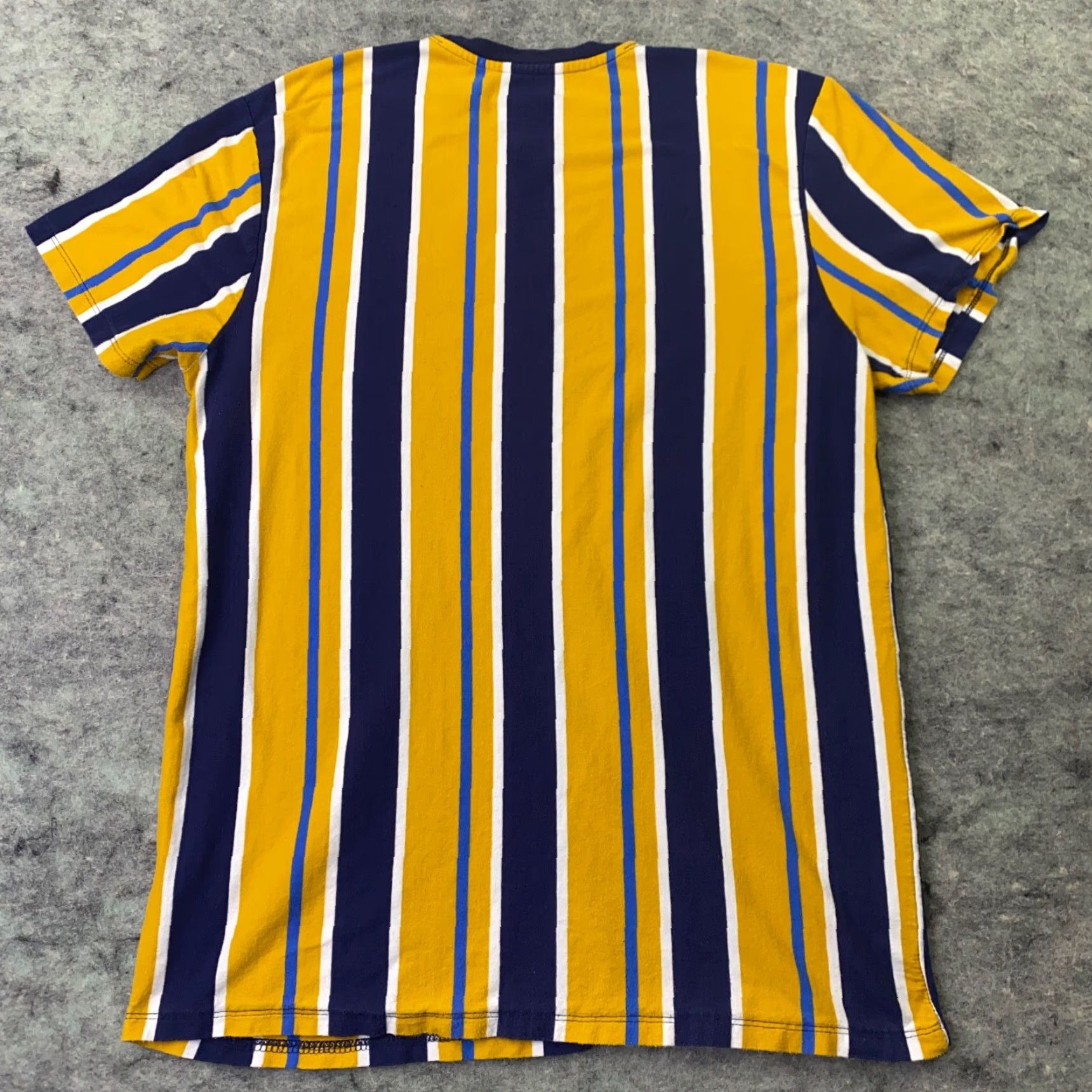 Vintage San Francisco Work Shirt Slim Fit Mens Large Yellow Striped T-Shirt Size US L / EU 52-54 / 3 - 4 Thumbnail