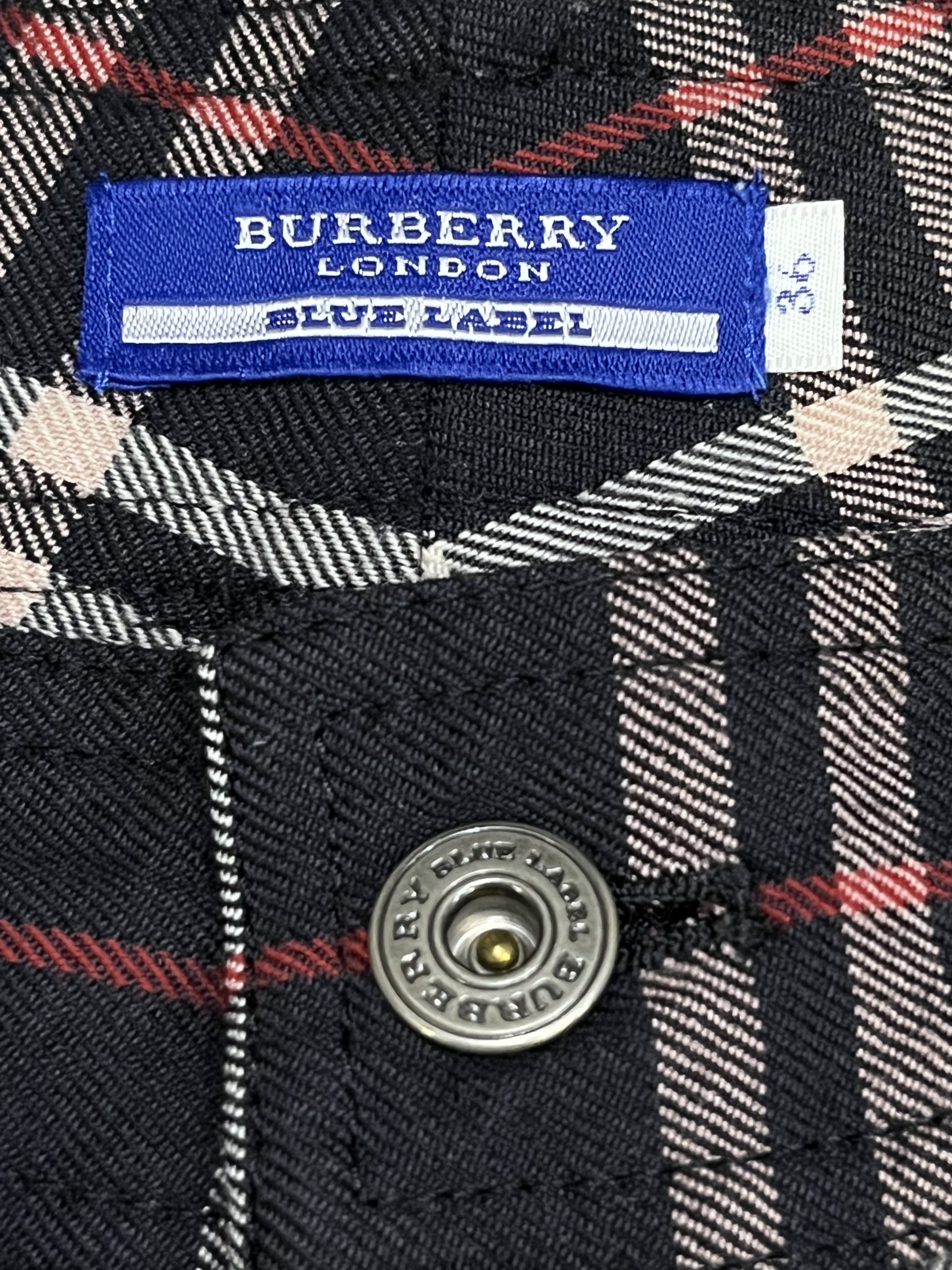 Burberry 🔥 BURBERRY NOVA CHECK BLUE LABEL Japan Woman’s Wool Pants Size US 26 / EU 42 - 7 Thumbnail