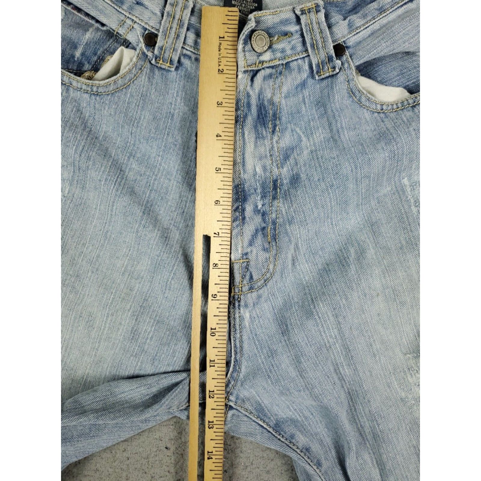 Denime Drunknmunky Jeans Mens 32x30 Blue Relaxed Fit Denim Pants Size US 32 / EU 48 - 3 Thumbnail