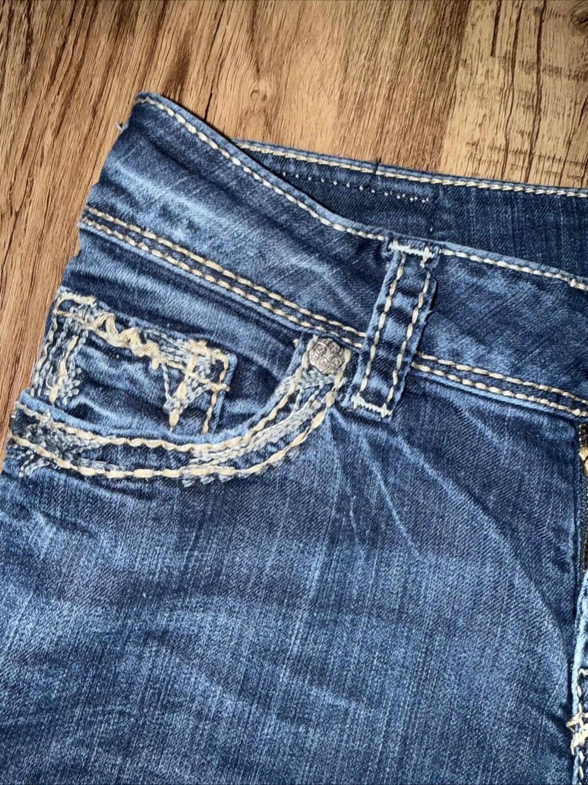 Silver Jeans Co. Silver Jeans SUKI 17 Blue Bootcut Stretch Embellished Pocket Size 27" / US 4 / IT 40 - 5 Thumbnail