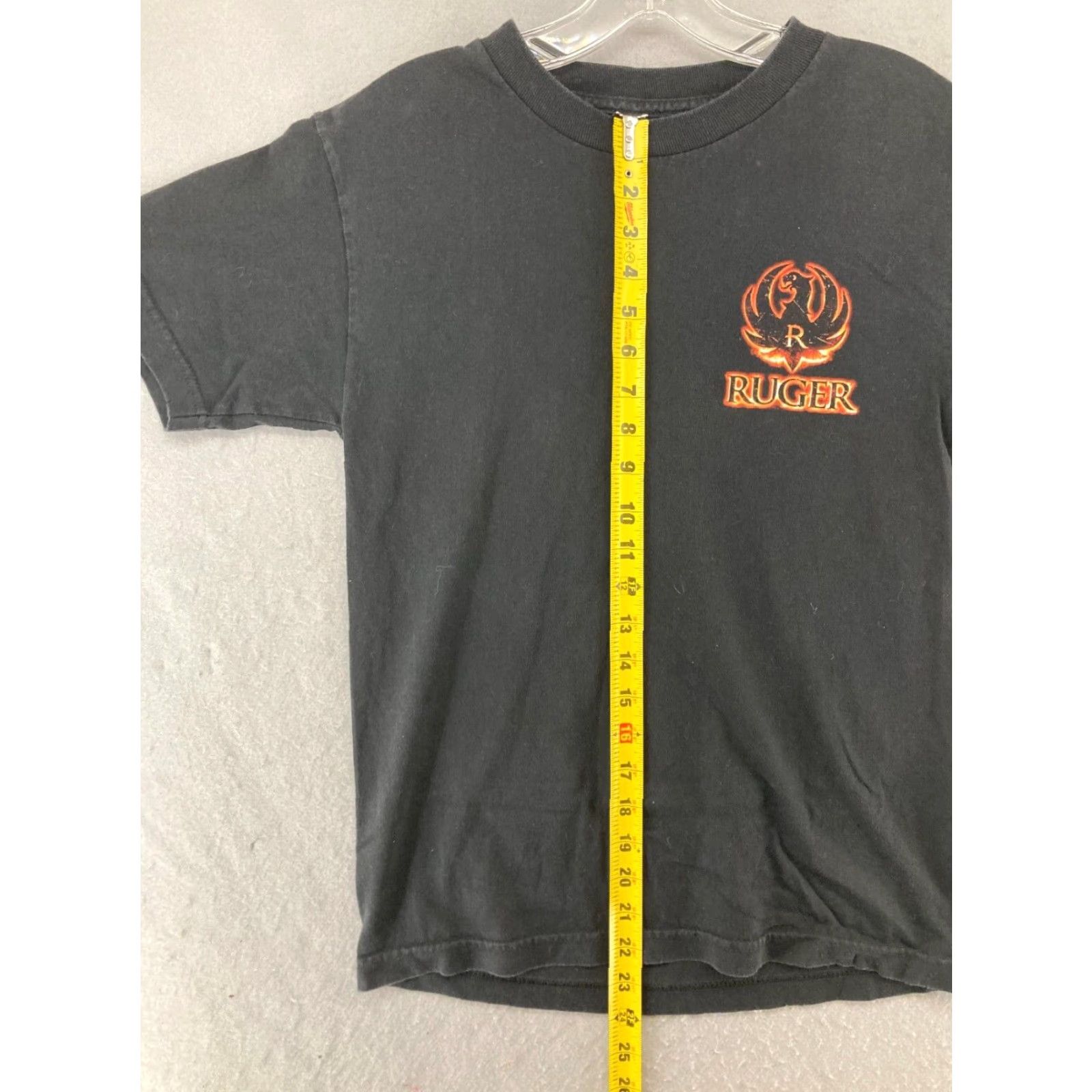 Vintage Club Red Mens Graphic T-Shirt Small Black Shooting Flame Classic Sports Size US S / EU 44-46 / 1 - 4 Thumbnail