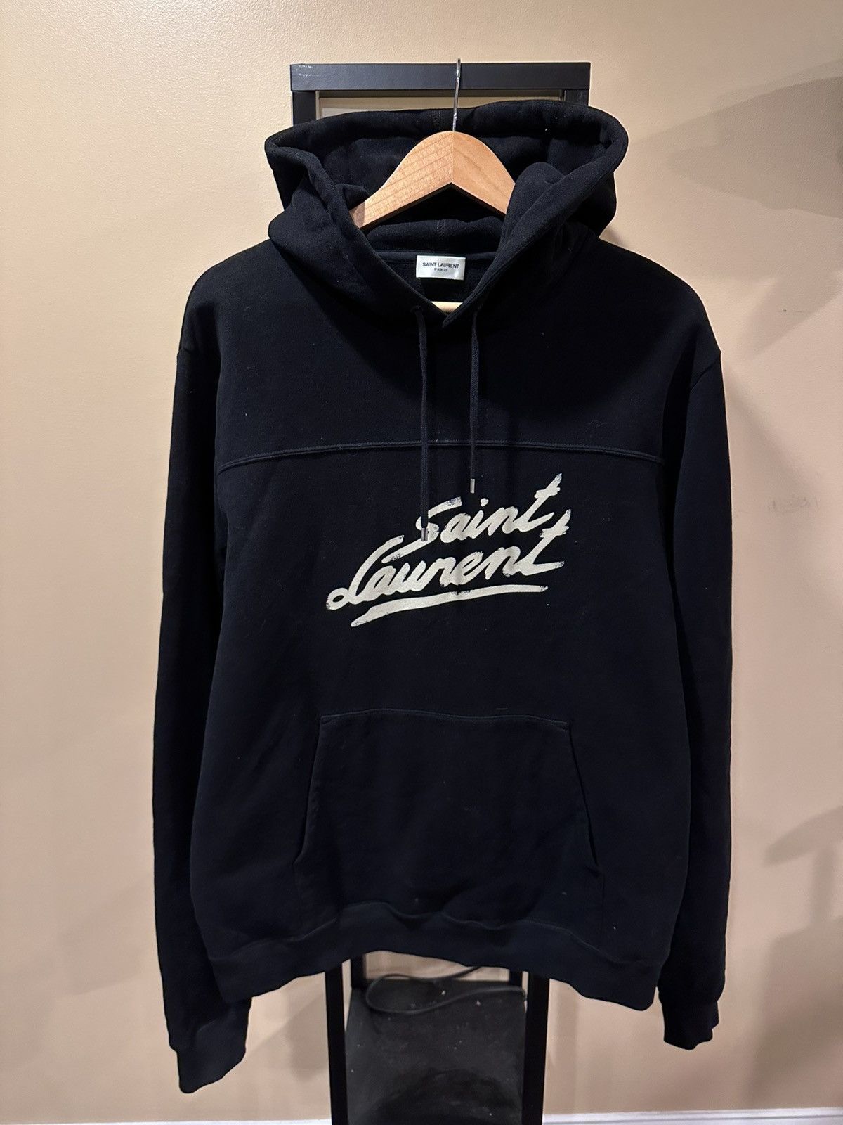 Saint Laurent Signature Hoodie | Grailed