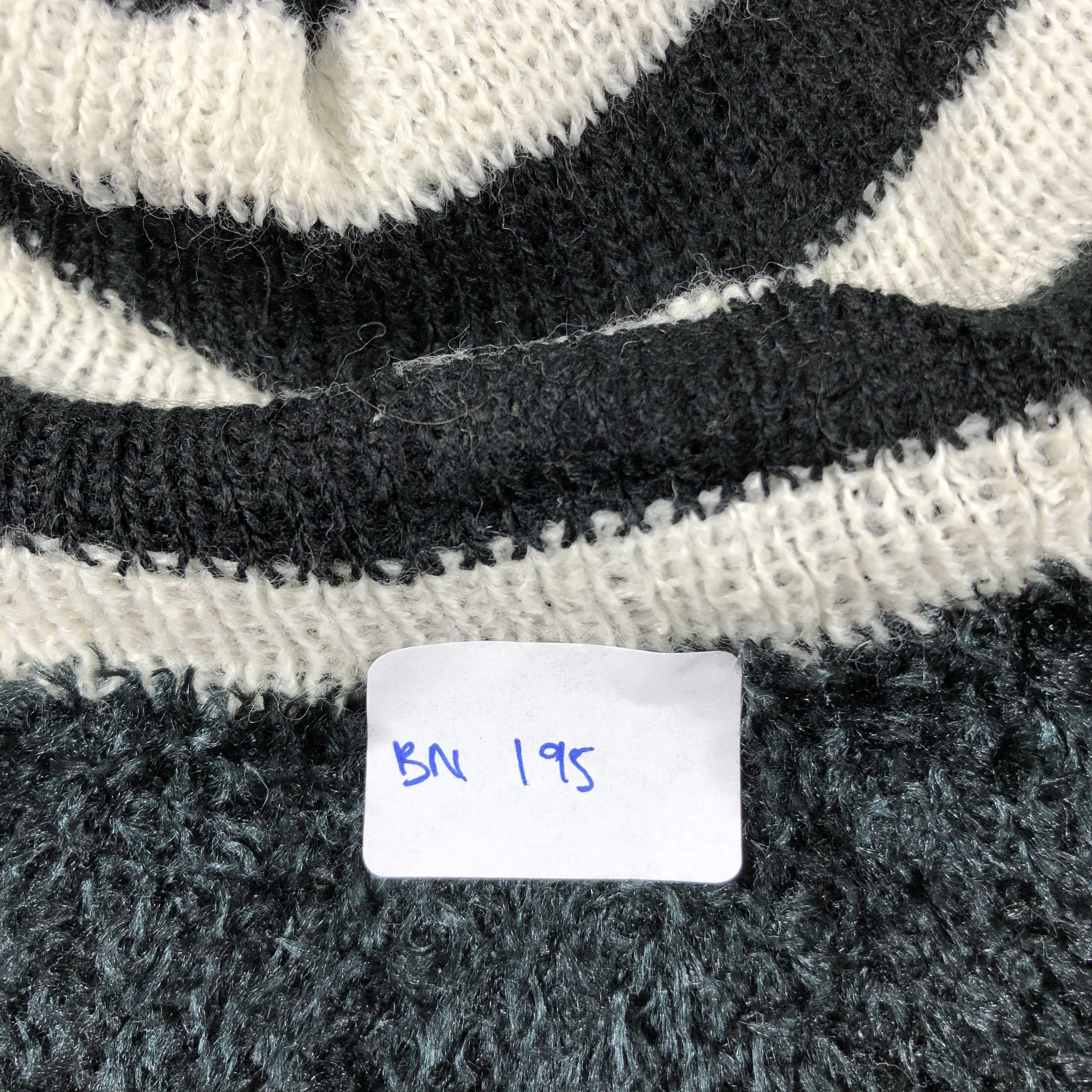 Japanese Brand Striped Snow Cap Beanie Hats Crochet Hats Knit Size ONE SIZE - 4 Thumbnail