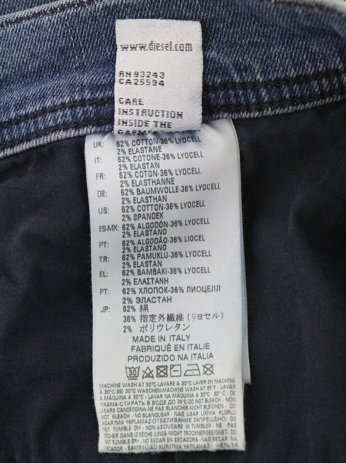 Diesel TEPPHAR-R 084SV W31/L32 Blue Faded Stretch Jeans 89061 Size US 31 - 8 Thumbnail