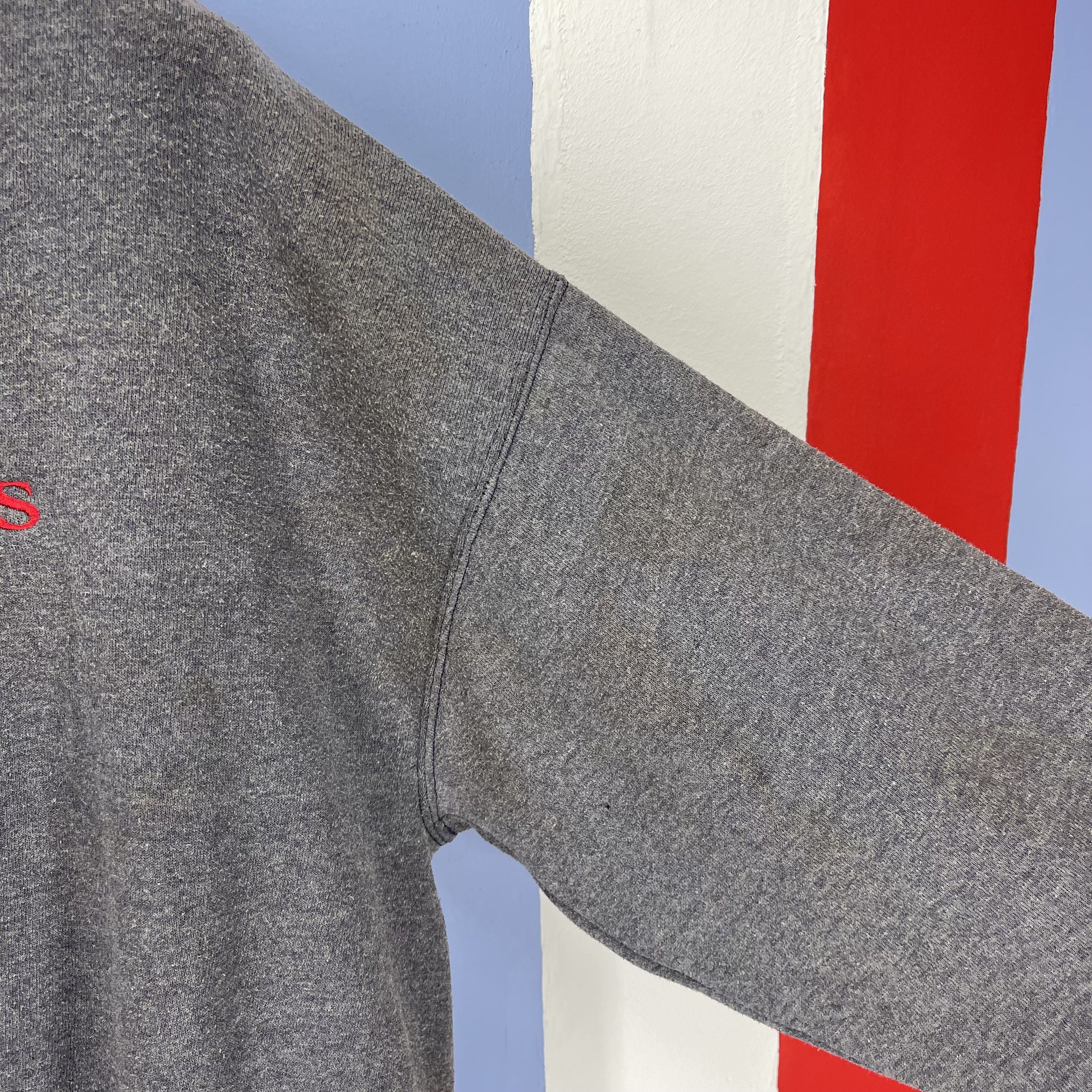 Lee 90s Vintage CHICAGO CUBS BASEBALL Crop Sweatshirt #1258/AR Size XL / US 12-14 / IT 48-50 - 5 Thumbnail
