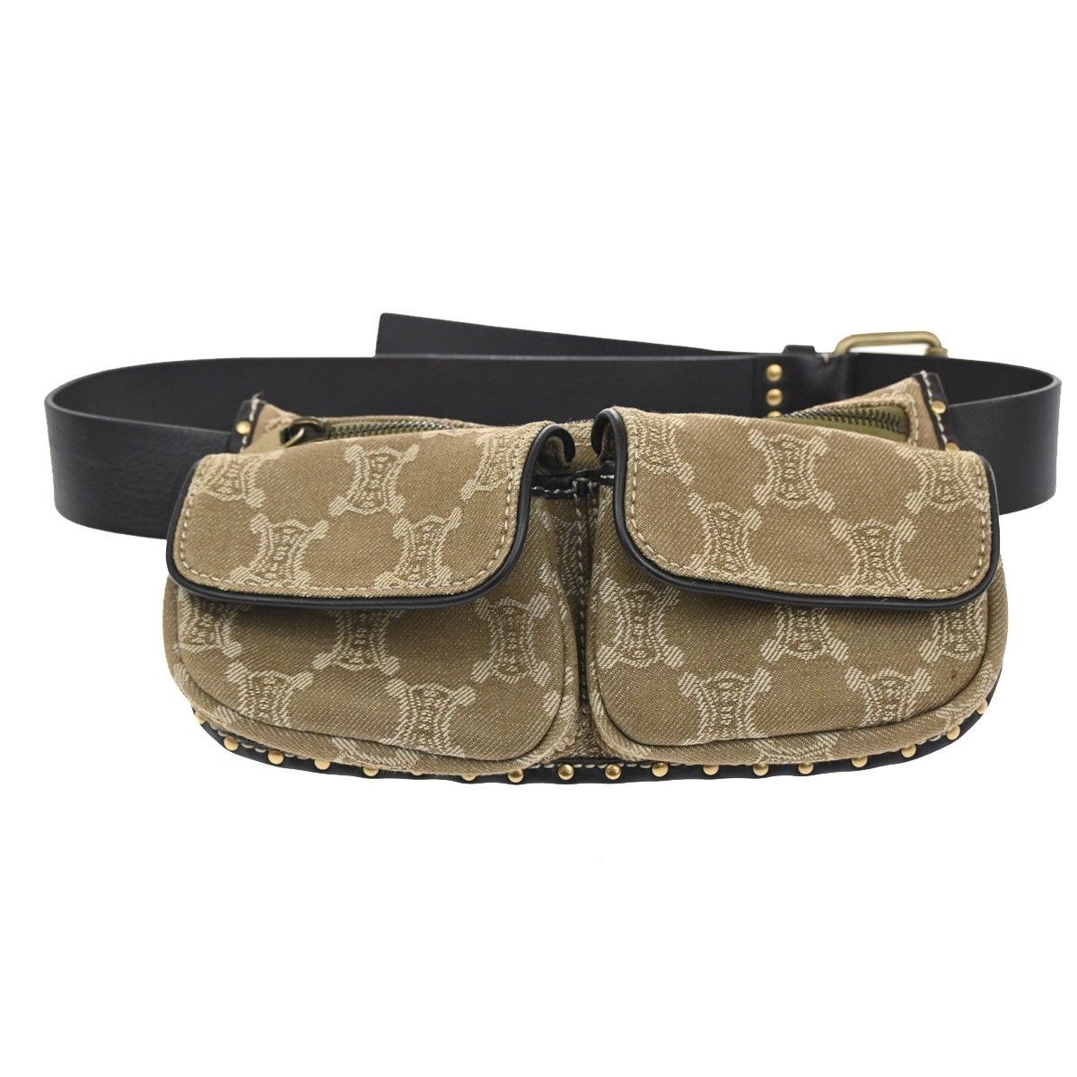 Celine Celine Bum Bag Canvas with Leather Size ONE SIZE - 1 Thumbnail