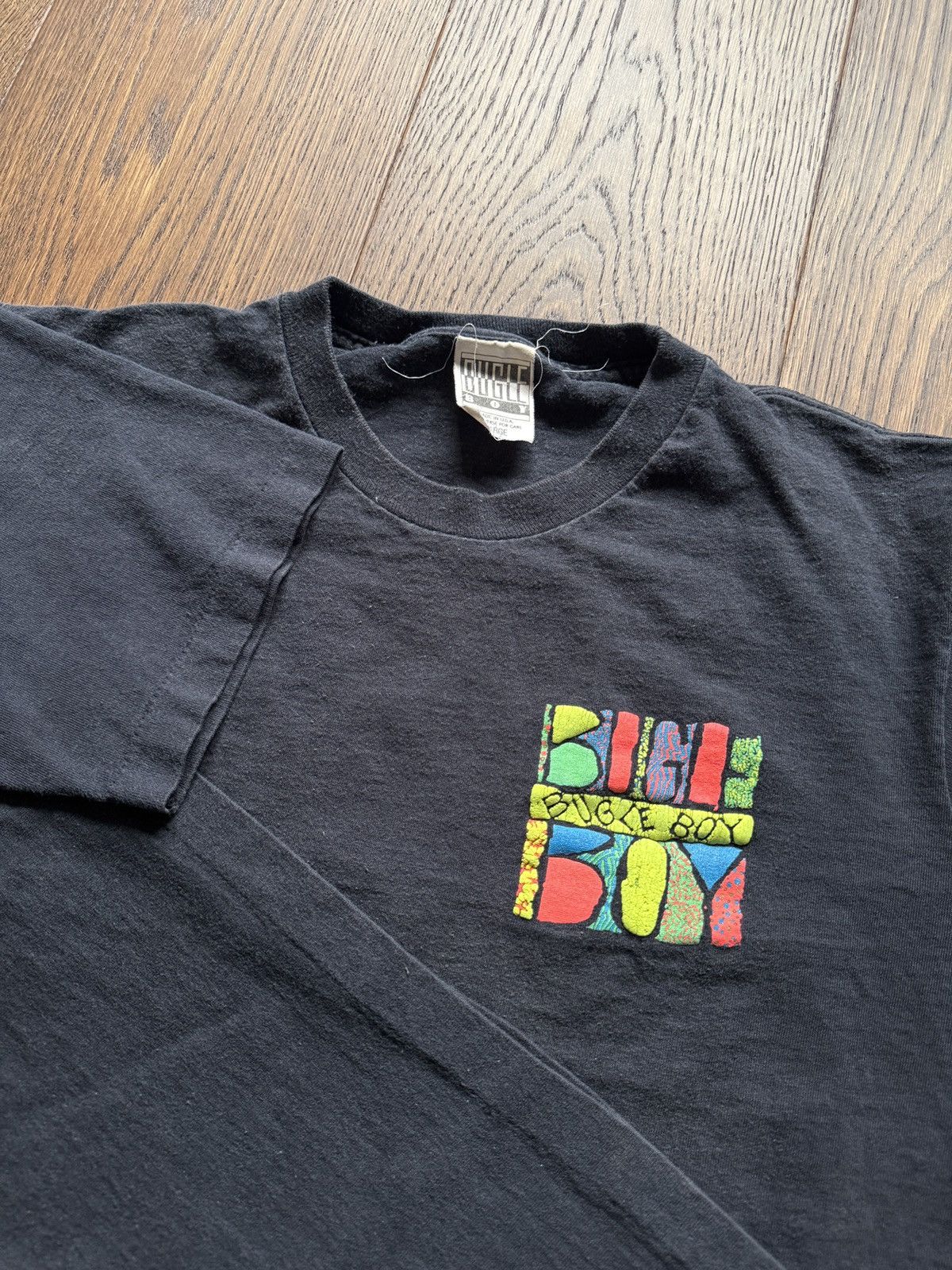 Vintage Vintage 90s Bugle Boy Surfwear Puff Print Graphic Tee Size US S / EU 44-46 / 1 - 3 Thumbnail