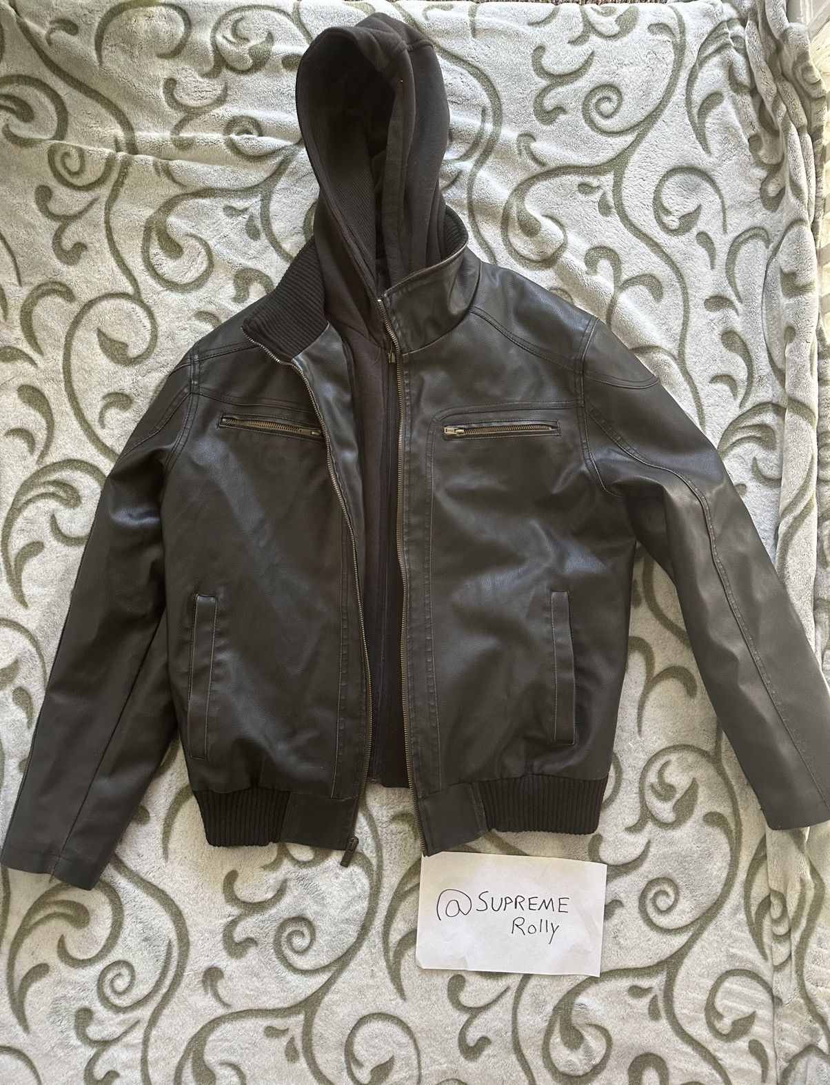 Guess × Vintage Guess Leather Jacket Size US XL / EU 56 / 4 - 1 Thumbnail