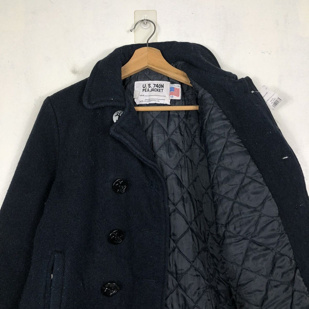 Schott 📌VINTAGE WOOL BIKER JACKET DOUBLE COLLAR SCHOTT USA Size US S / EU 44-46 / 1 - 13 Thumbnail