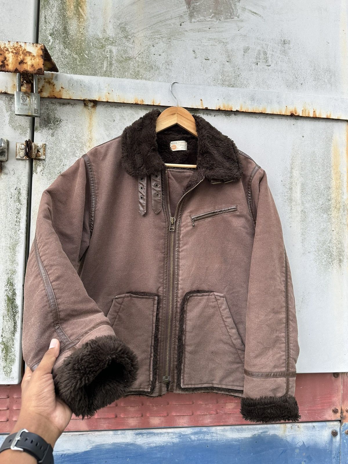 Edwin 👹Vintage Edwin Fleece Lined Brown Detroit Jacket Size US M / EU 48-50 / 2 - 6 Thumbnail