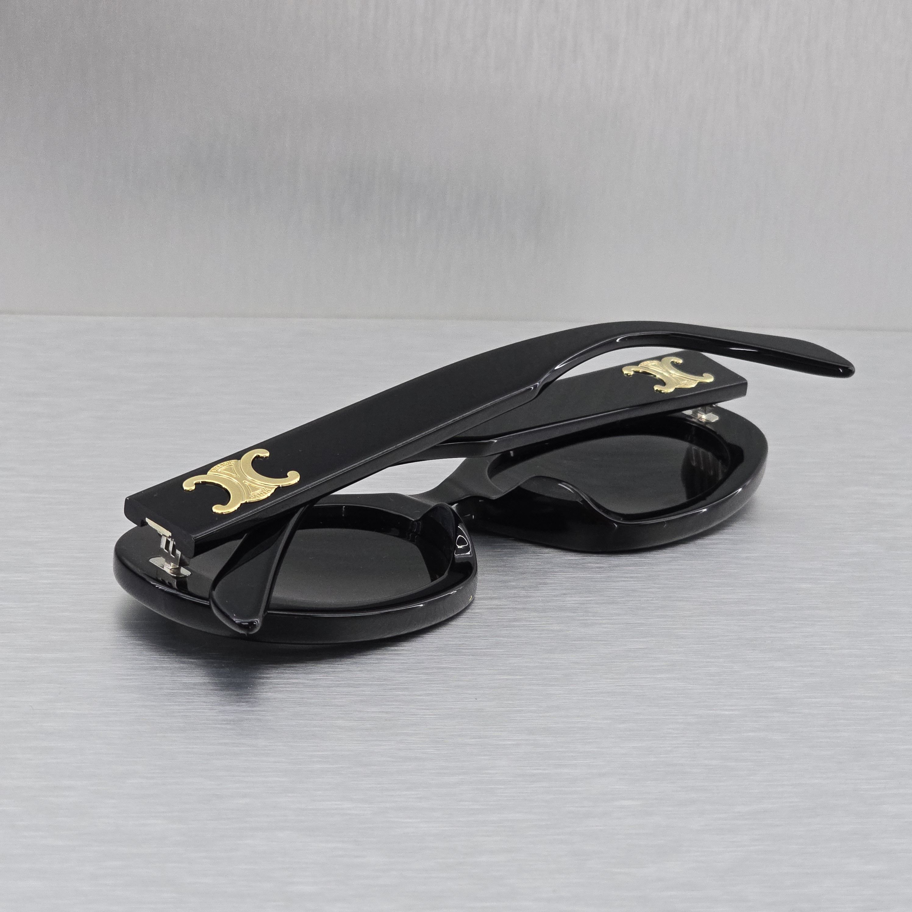 Celine CELINE Triomphe 01 Sunglasses In Acetate BLACK Size ONE SIZE - 1 Thumbnail