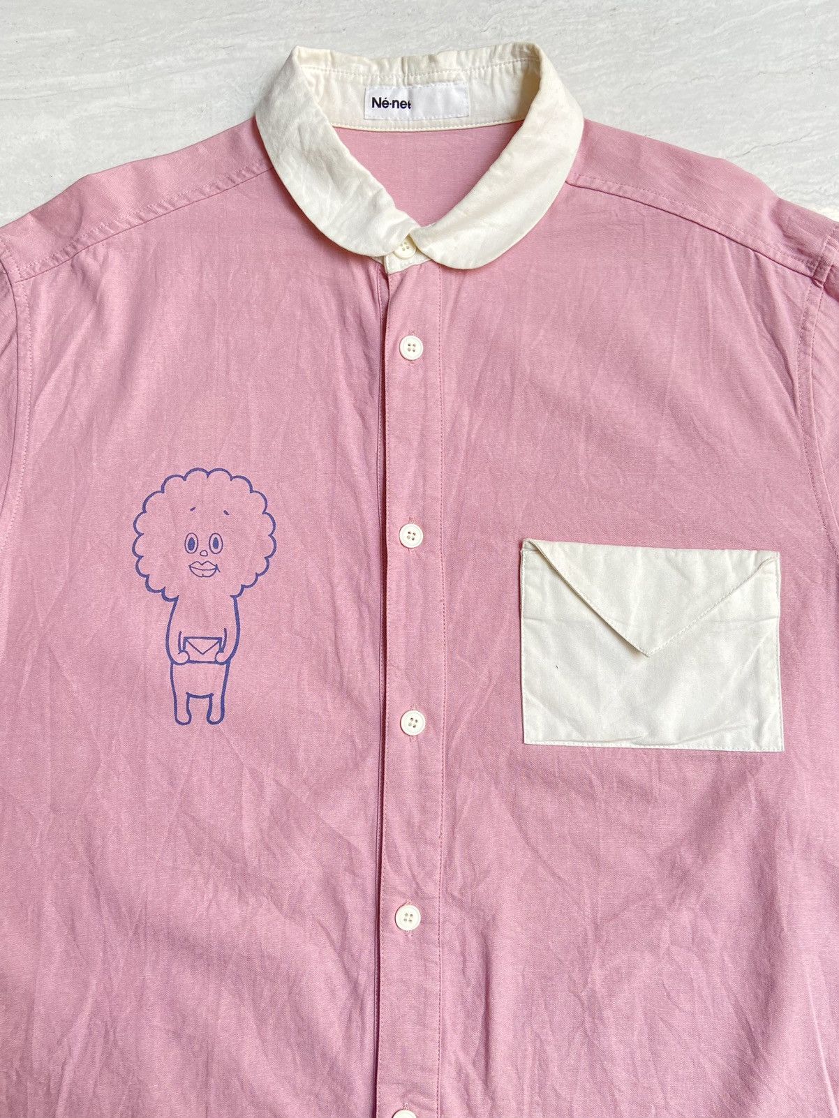 Issey Miyake × Ne-Net NE-NET Pink Shirt Size US S / EU 44-46 / 1 - 3 Thumbnail