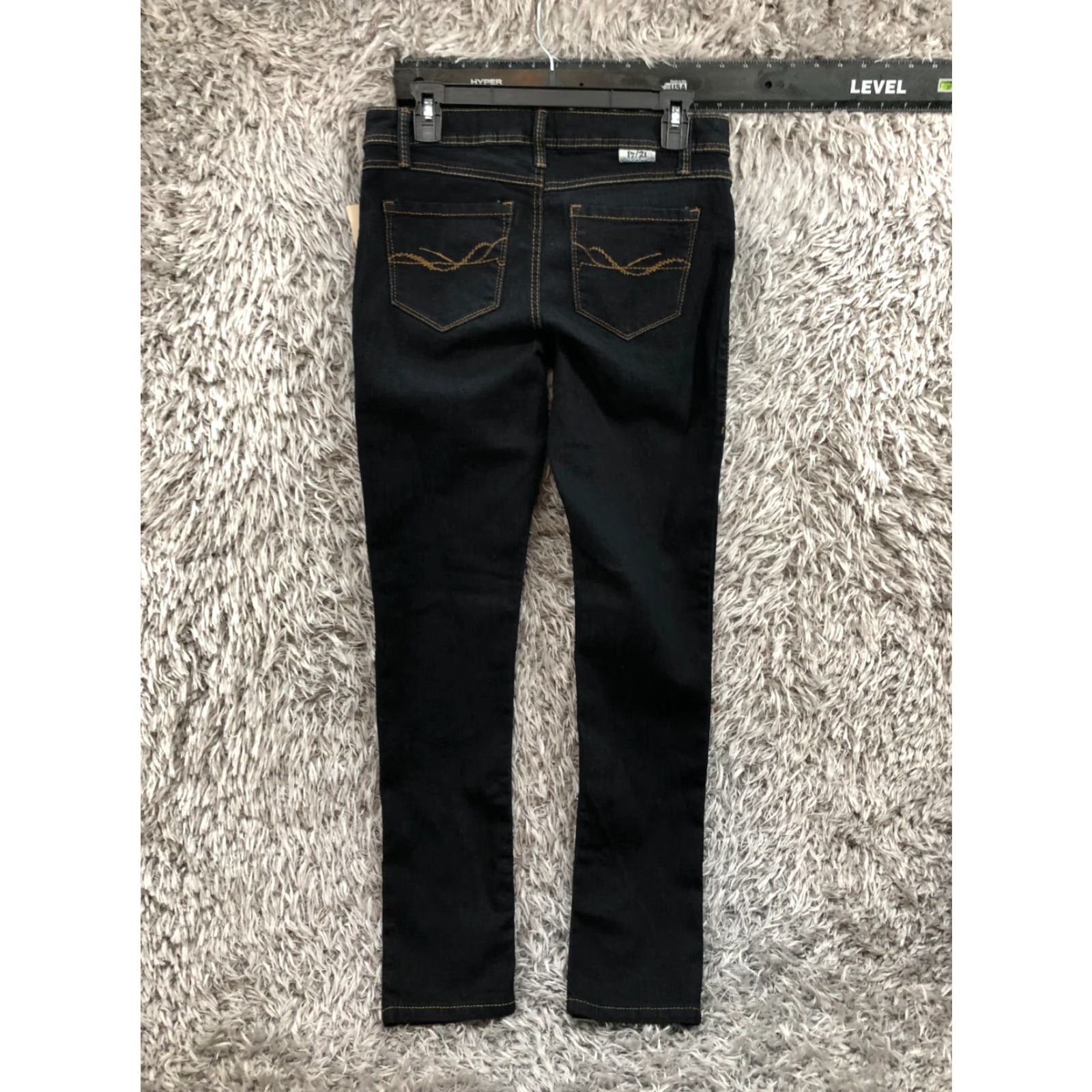 Vintage 17/21 Skinny Jeans Size 6 Womens Dark Wash Blue Jeans Size 28" / US 6 / IT 42 - 7 Thumbnail
