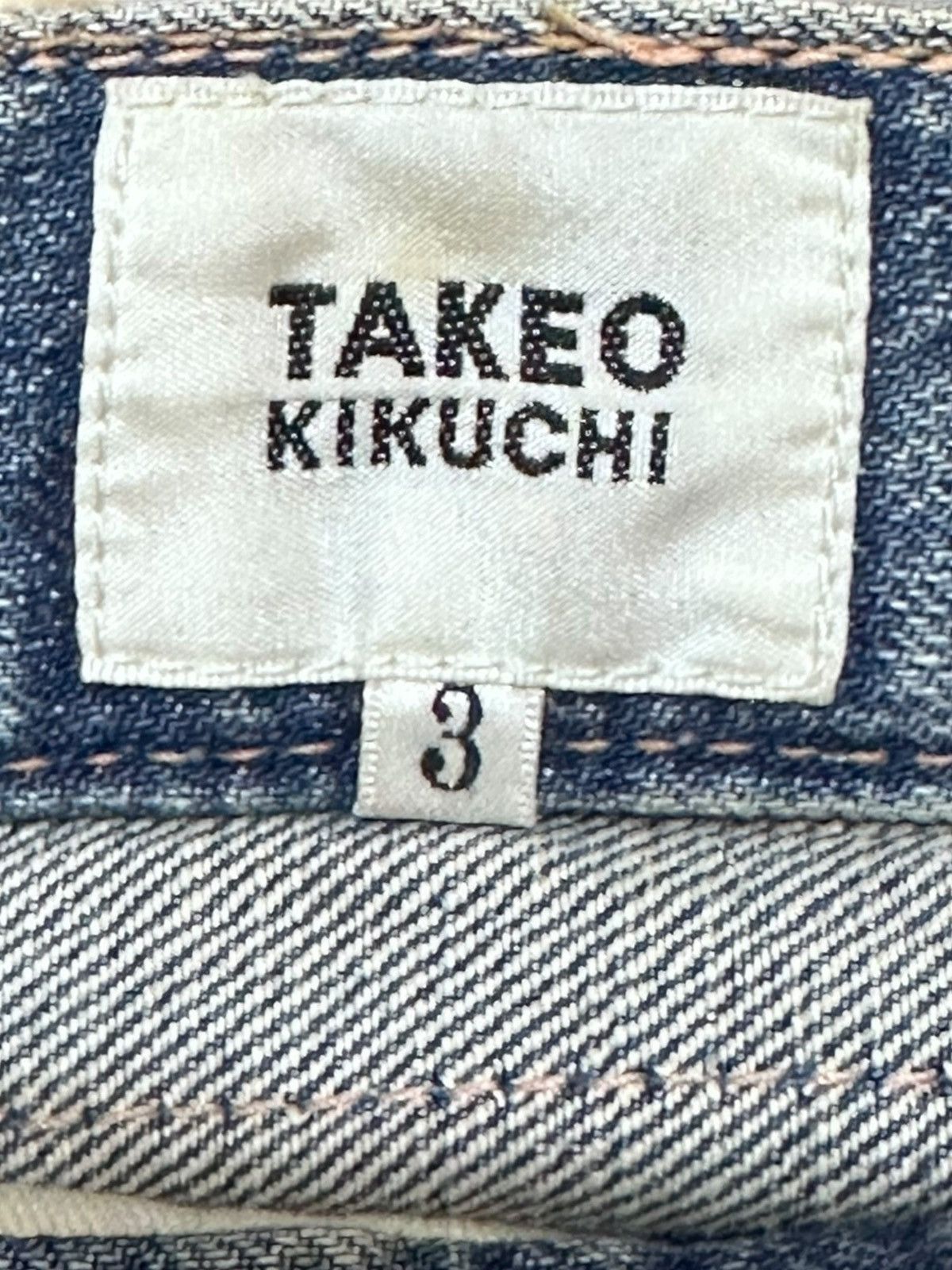 Takeo Kikuchi Vintage Takeo Kikuchi Faded Grunge Whiskers Denim Size US 33 - 8 Thumbnail