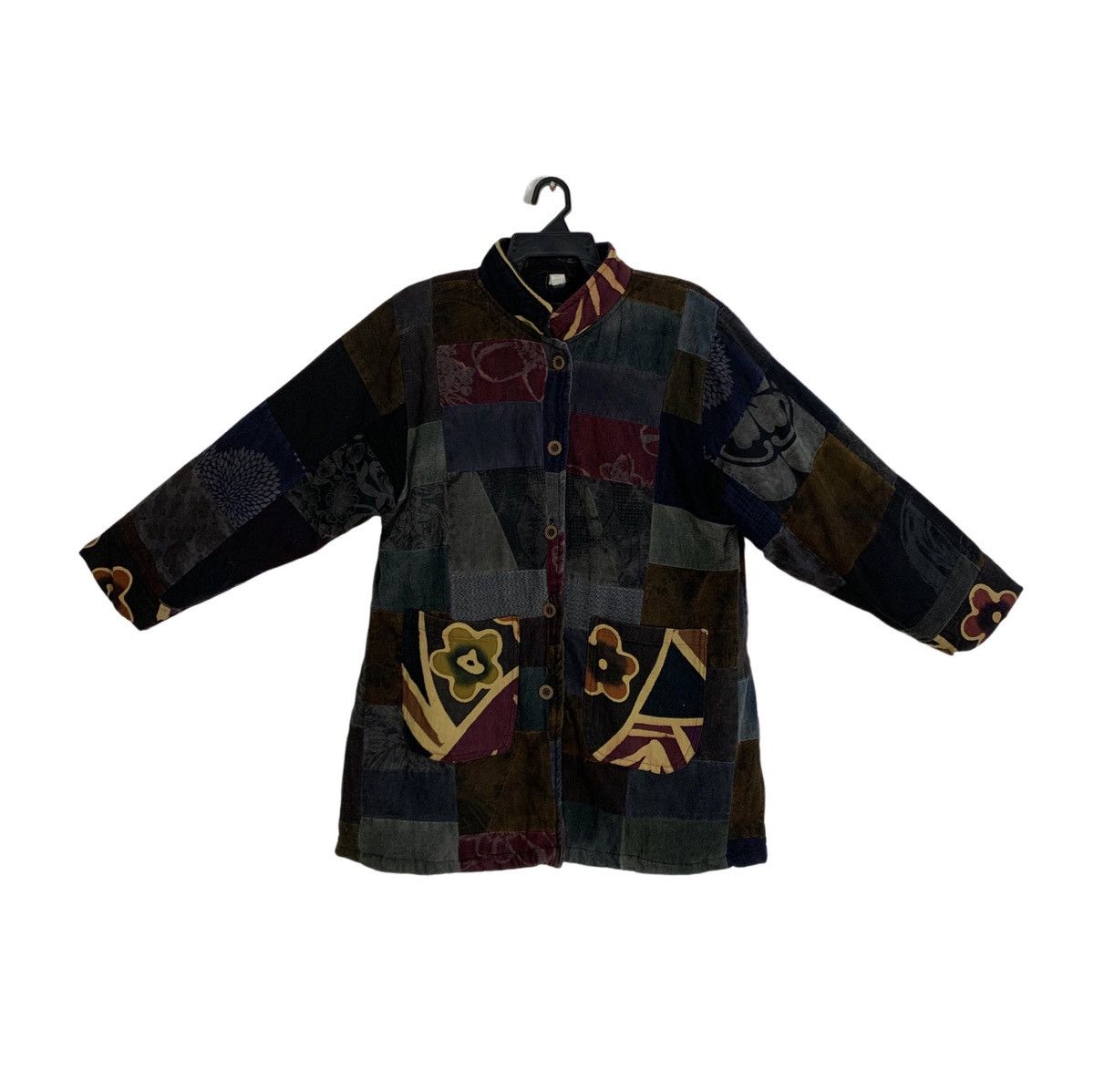 Japanese Brand × Vintage Japanese Brand Floral Full Button Up Jacket Quilted Inner Size US M / EU 48-50 / 2 - 1 Thumbnail