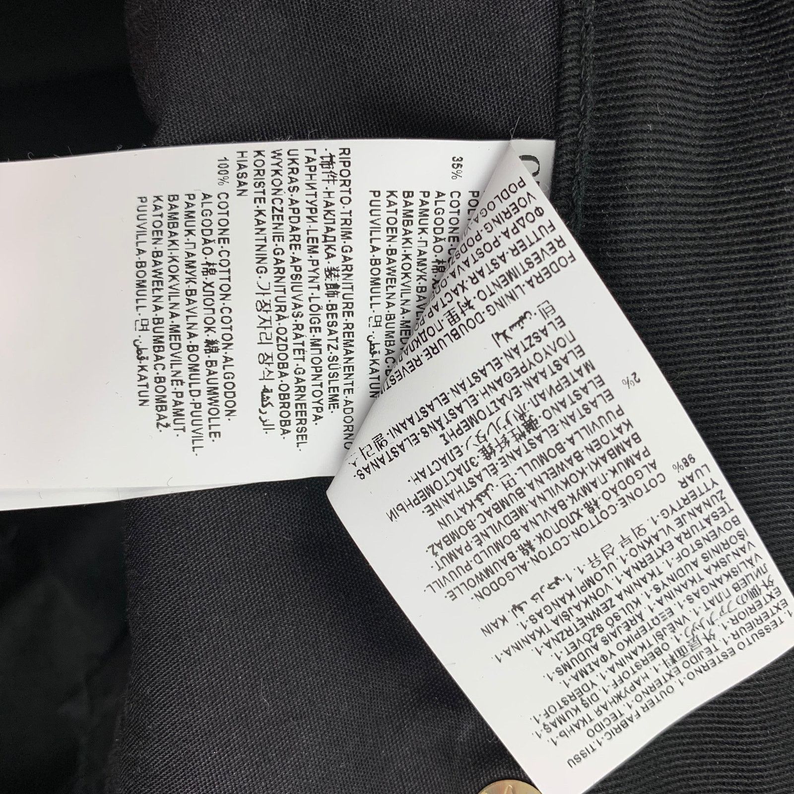 Versace VERSACE COLLECTION Black Cotton Blend Studded Skinny Jeans Size 26" / US 2 / IT 38 - 6 Thumbnail