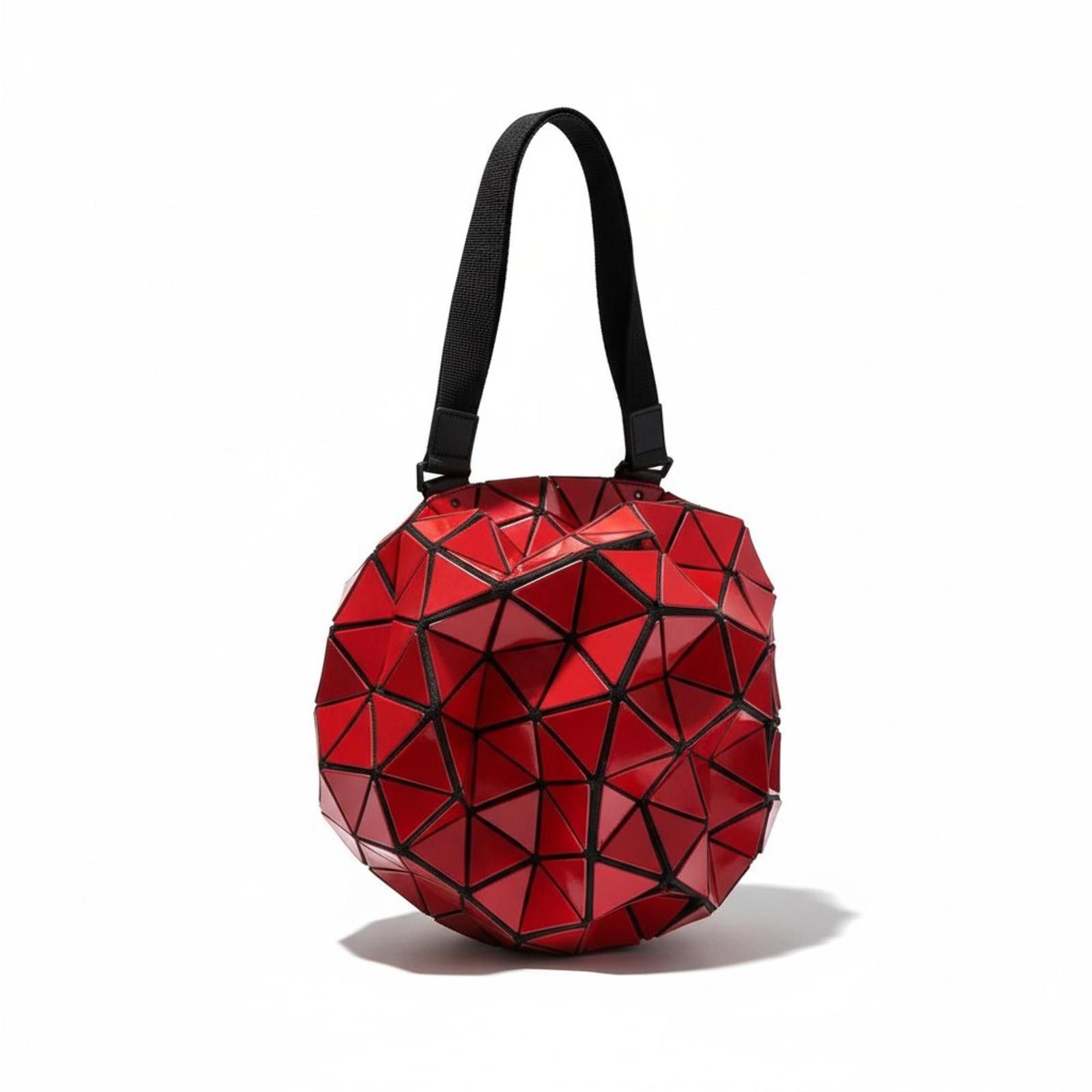 Issey Miyake Issey Miyake Pleats Please - Red Geometric Shoulder Bag Size ONE SIZE - 1 Thumbnail