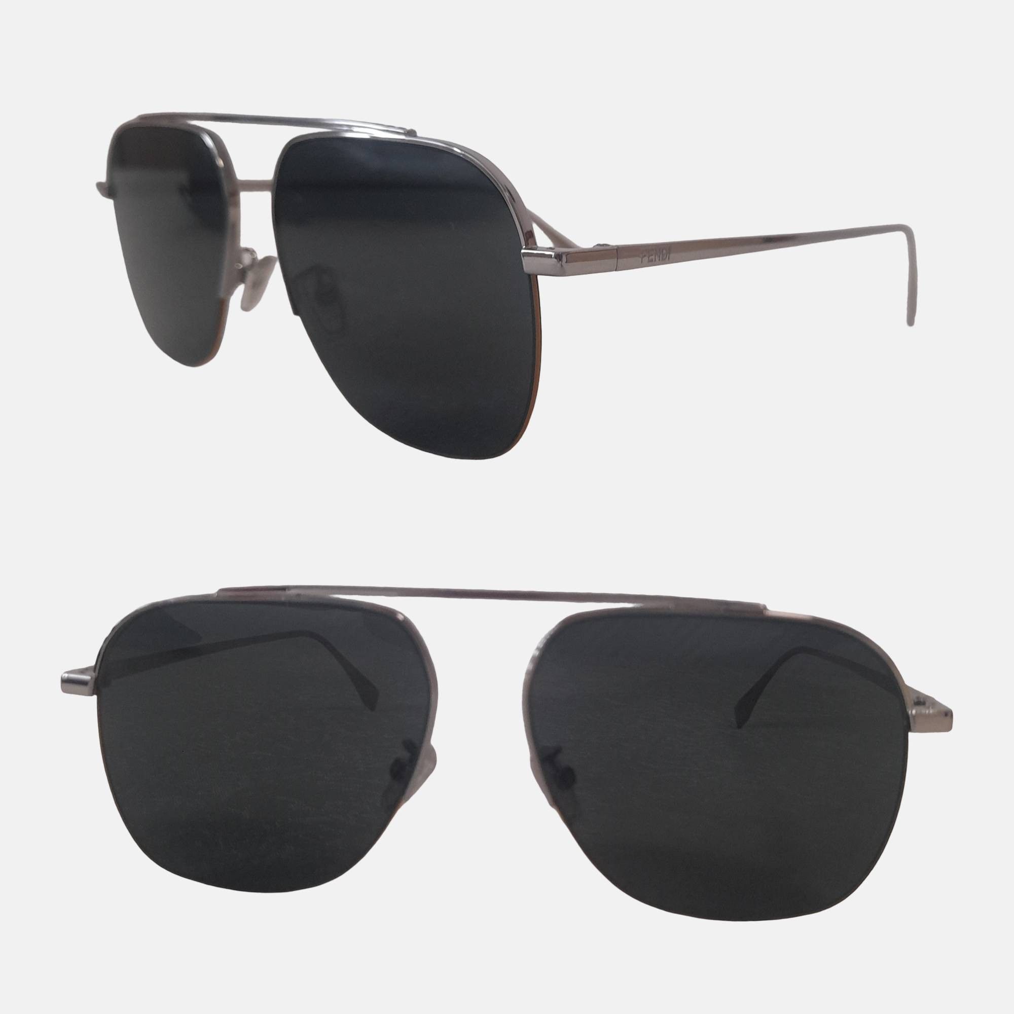 Fendi FENDI FE40005U Black Aviator Sunglasses Unisex w/ Case Size ONE SIZE - 1 Thumbnail