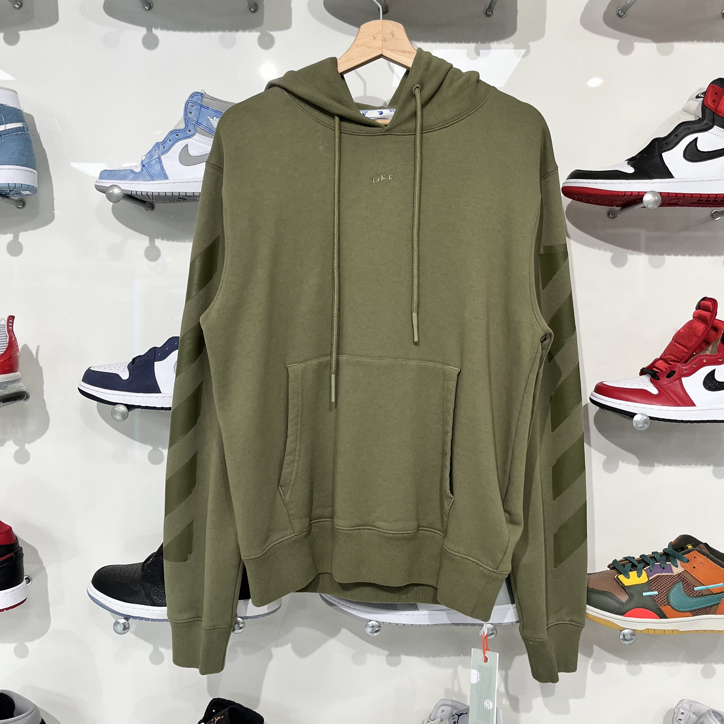 Off-White Off White Rubber Arrows Hoodie Green Size US M / EU 48-50 / 2 - 1 Thumbnail