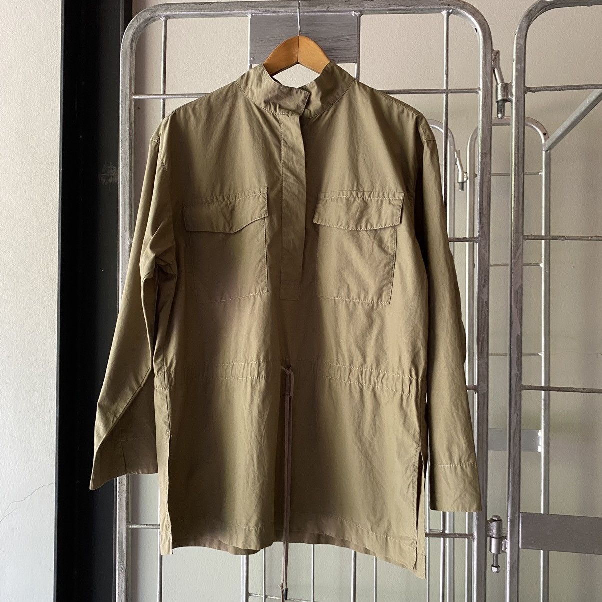 Paul Smith Paul Smith Khaki Mandarin Collar Utility Shirt Size XS / US 0-2 / IT 36-38 - 14 Thumbnail