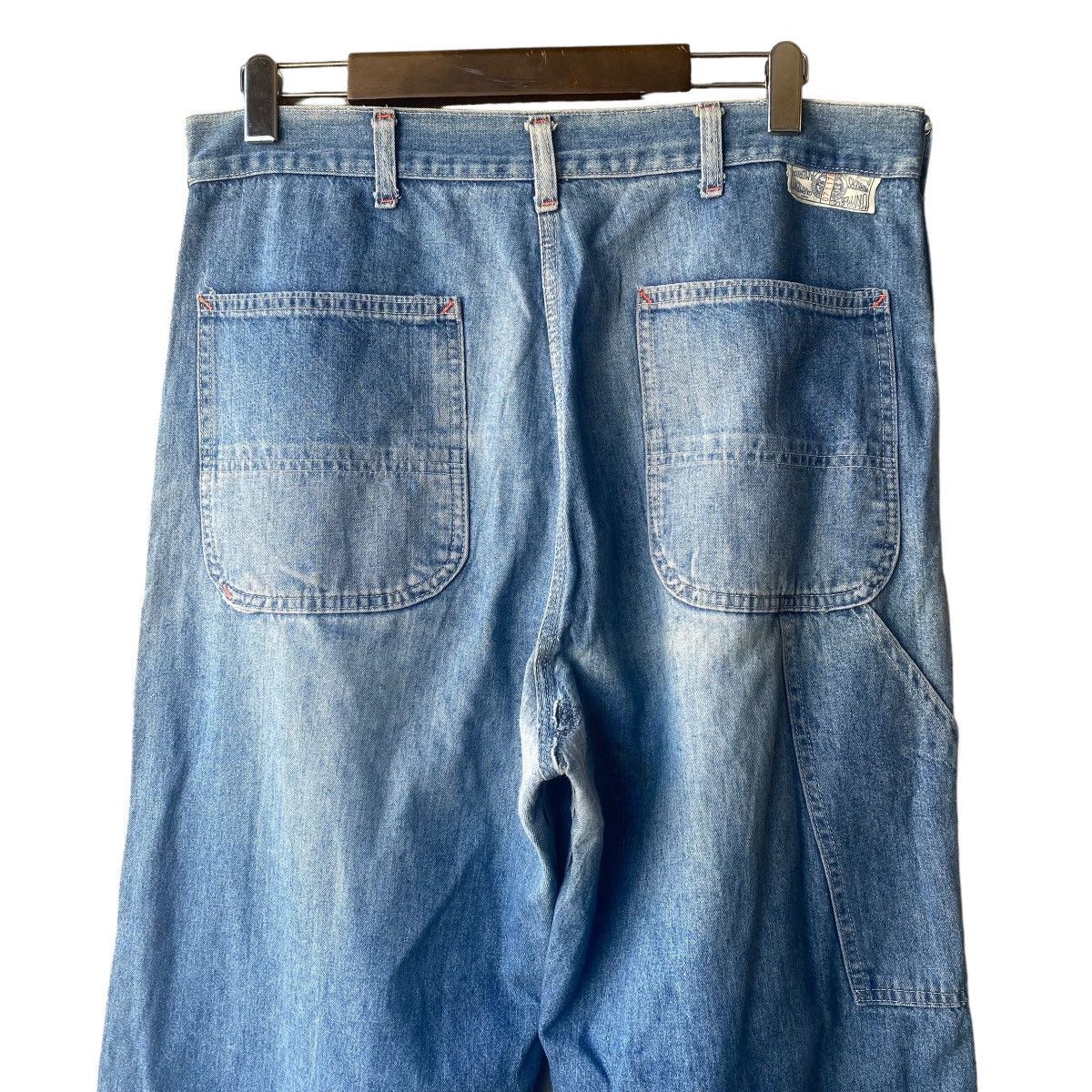 Sears Vintage 70s SEARS Denim Carpenter Work Pant Size US 34 / EU 50 - 9 Thumbnail