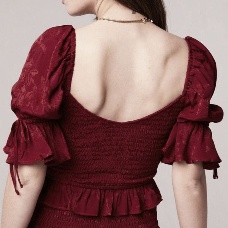 Other NWT Band of the Free Lea Jacquard Smocked Crop Top Sz. S Size S / US 4 / IT 40 - 6 Thumbnail
