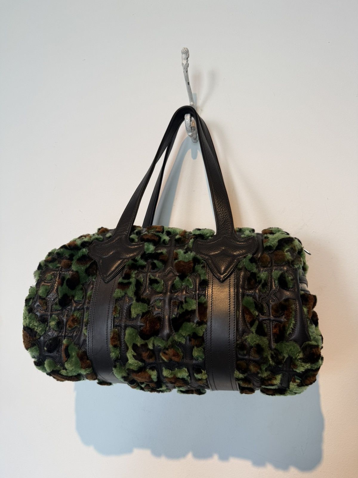 Chrome Hearts tiny leopard furry duffle Size ONE SIZE - 1 Thumbnail