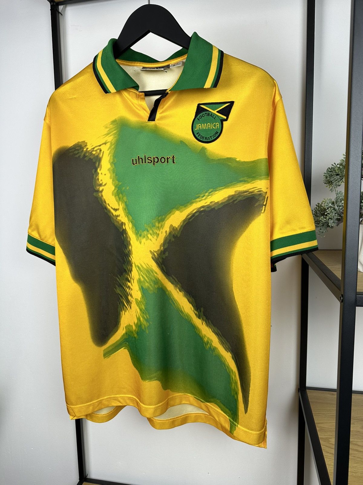 Vintage Jamaica Uhlsport 2001/03 Football Jersey Soccer Shirt L Kit Size US L / EU 52-54 / 3 - 2 Thumbnail