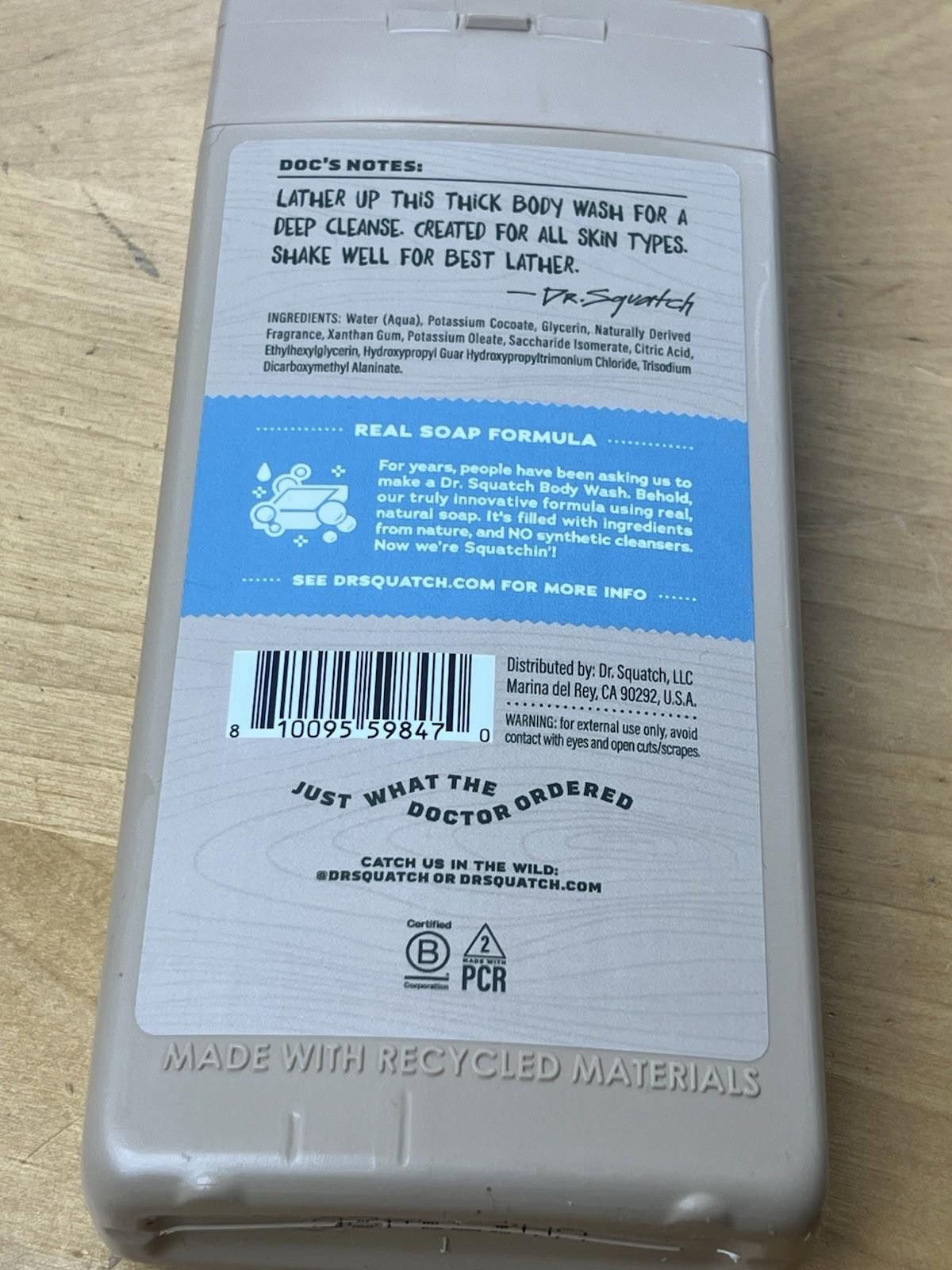 Other Dr. Squatch Men’s Natural Body Wash coastal mist 14 Fl Oz Size ONE SIZE - 10 Thumbnail