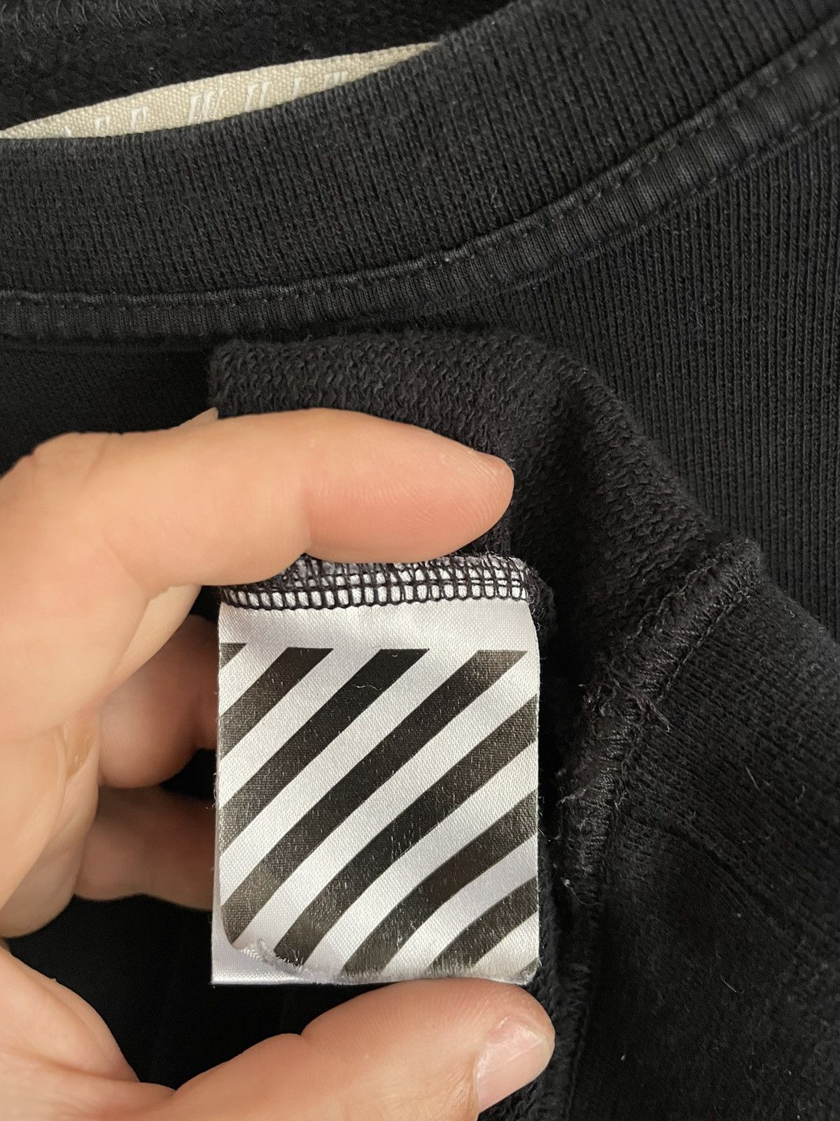 Off-White Off-White Blue Collar Sweatshirt Diagonals Crewneck Jumper Size US S / EU 44-46 / 1 - 8 Thumbnail