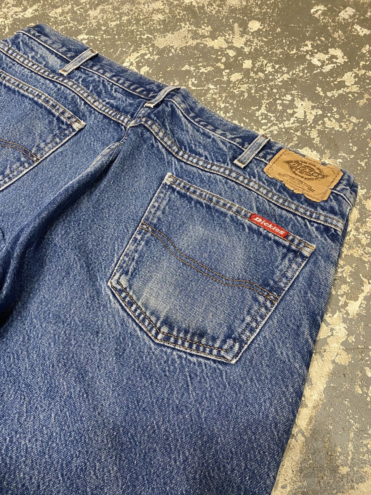 Carhartt × Dickies × Vintage Vintage Dickies Blanket Lined Denim Baggy Fit Pants Size US 38 / EU 54 - 11 Thumbnail